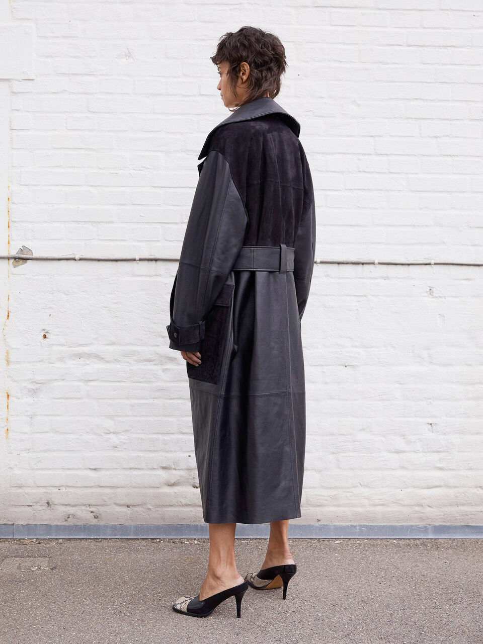 Brazoriala leather trench coat Brazoriala leather trench coat