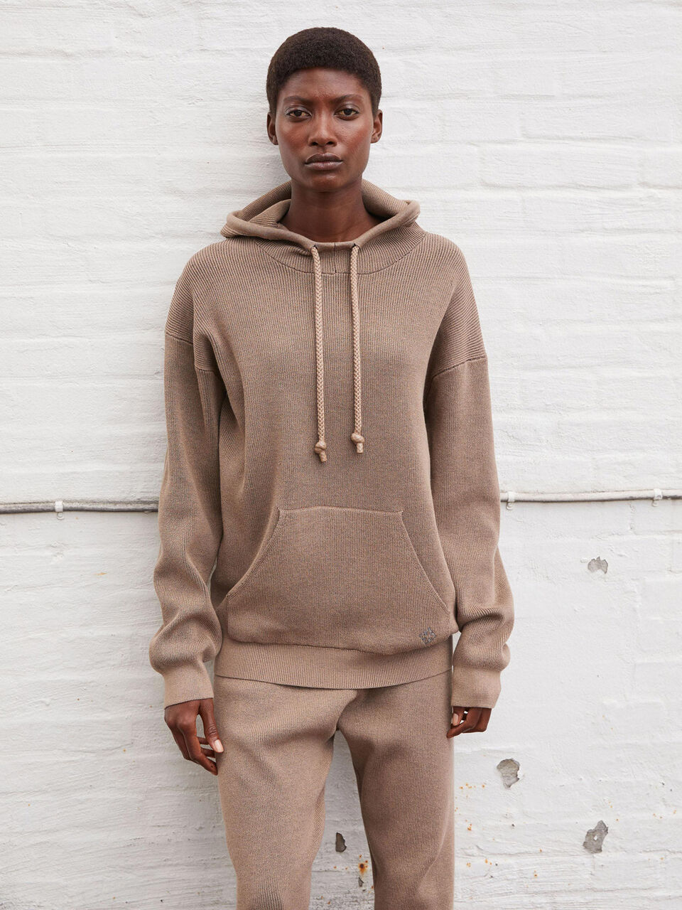 Agatea cotton-blend hoodie Agatea cotton-blend hoodie