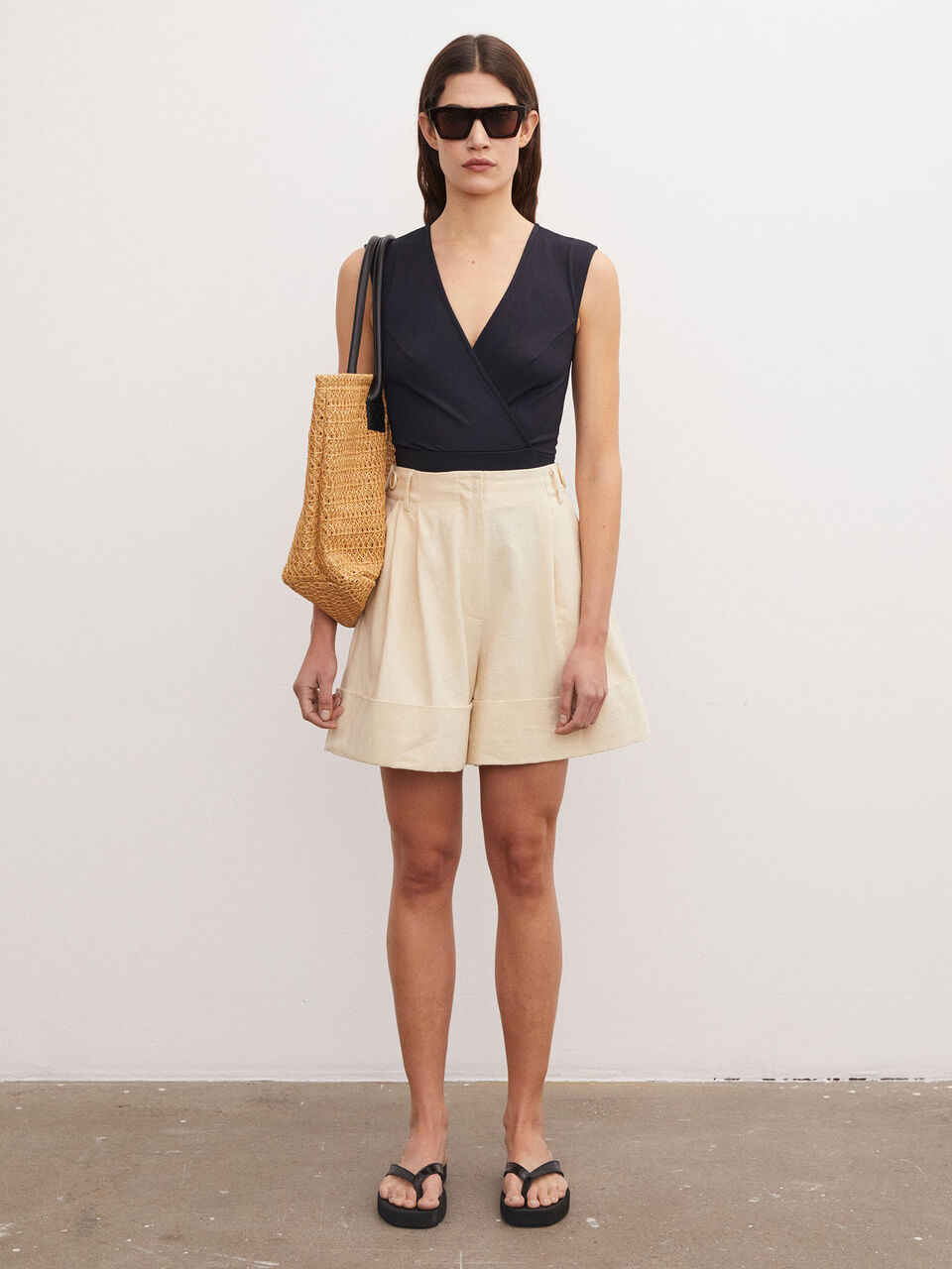 Short en coton et lin Damapana Short en coton et lin Damapana