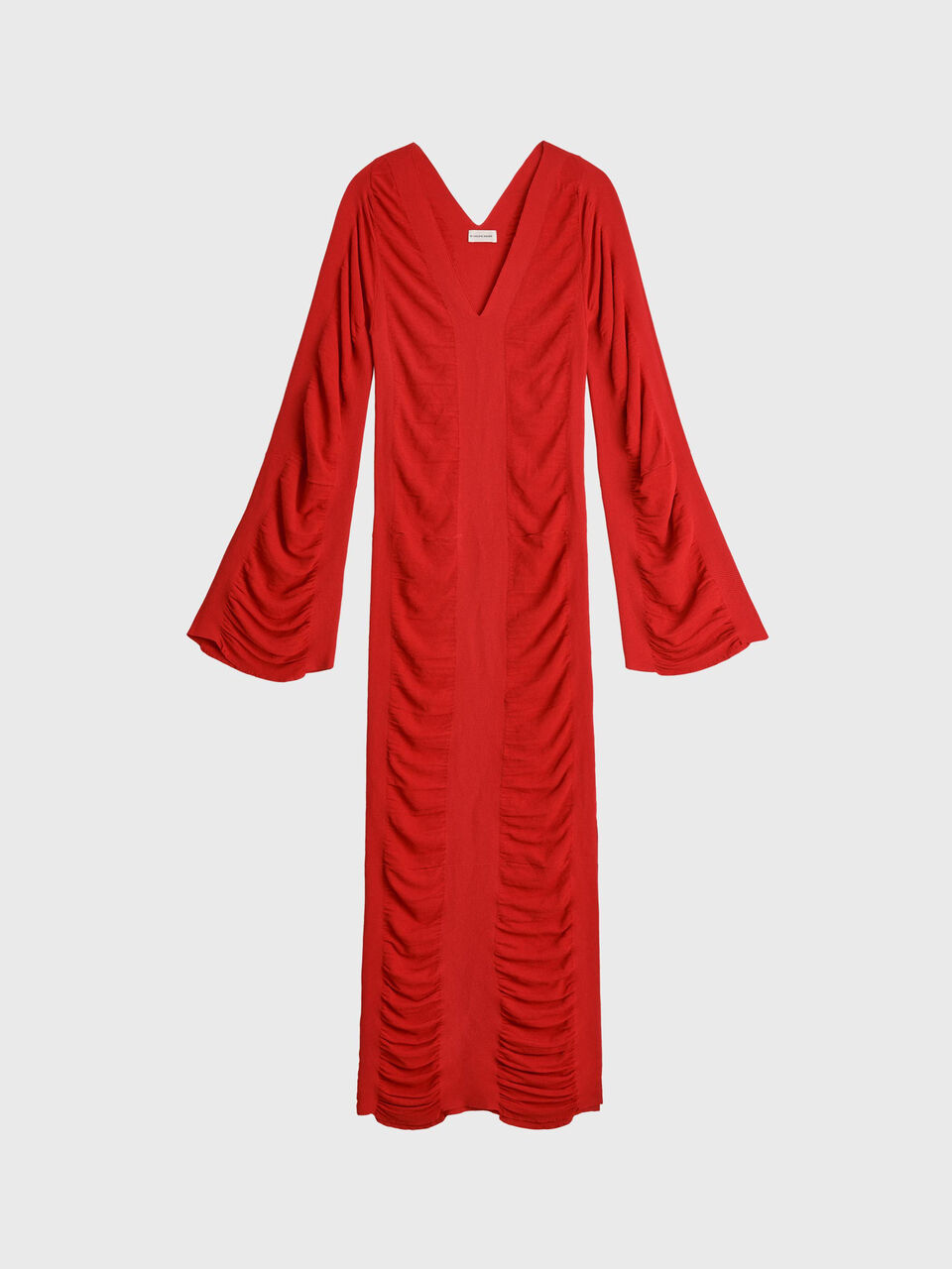 Delisa ruched v-neck knit dress Delisa ruched v-neck knit dress