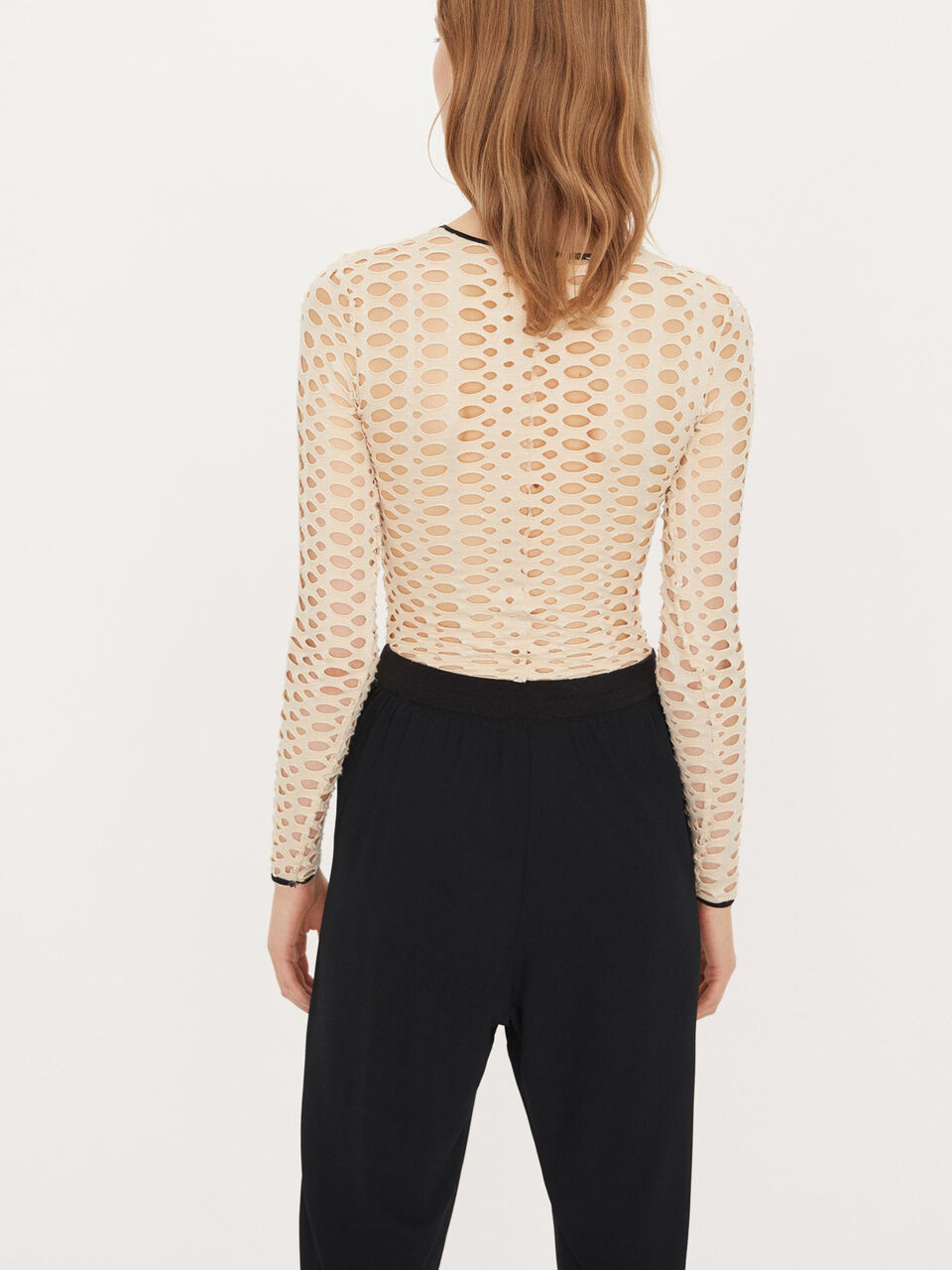 Hulmønstret bodystocking Hulmønstret bodystocking