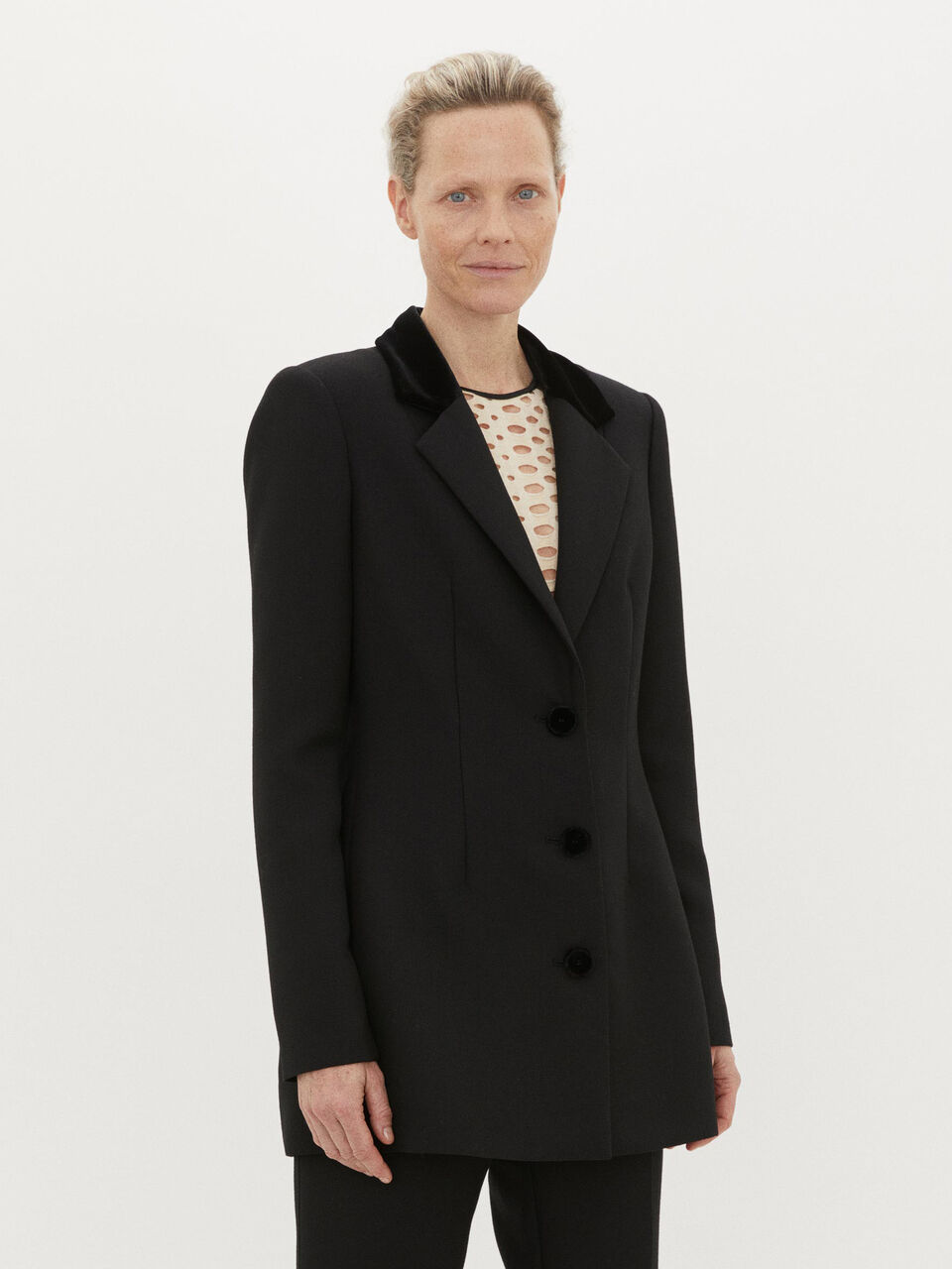 Blazer i twill-uld Blazer i twill-uld