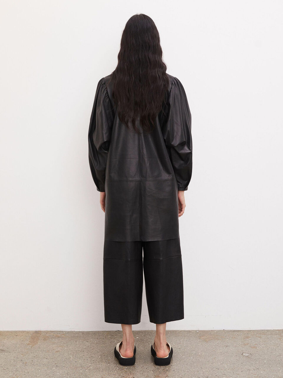 Diosma leather midi dress Diosma leather midi dress