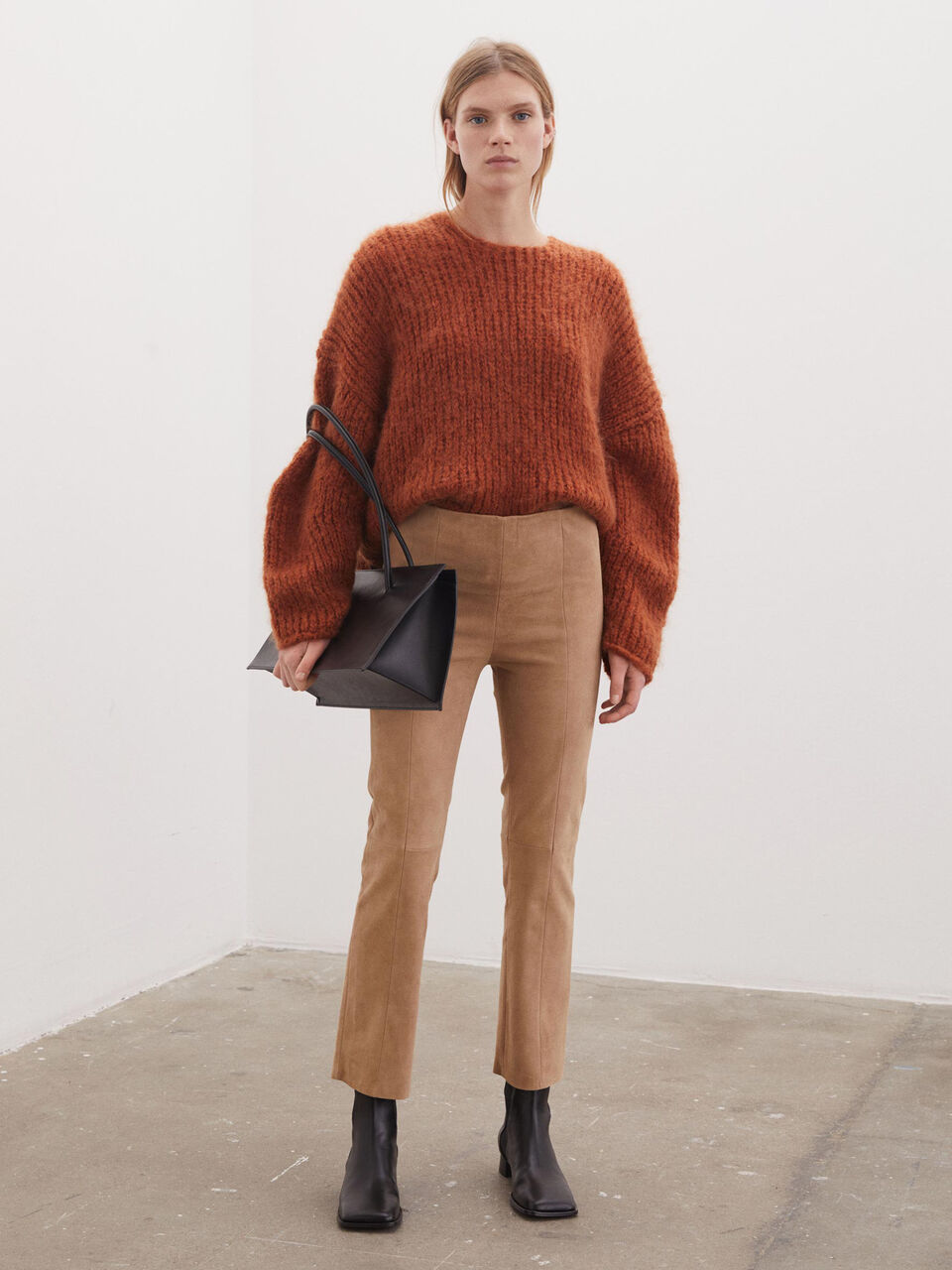 Florento suede cropped trousers Florento suede cropped trousers