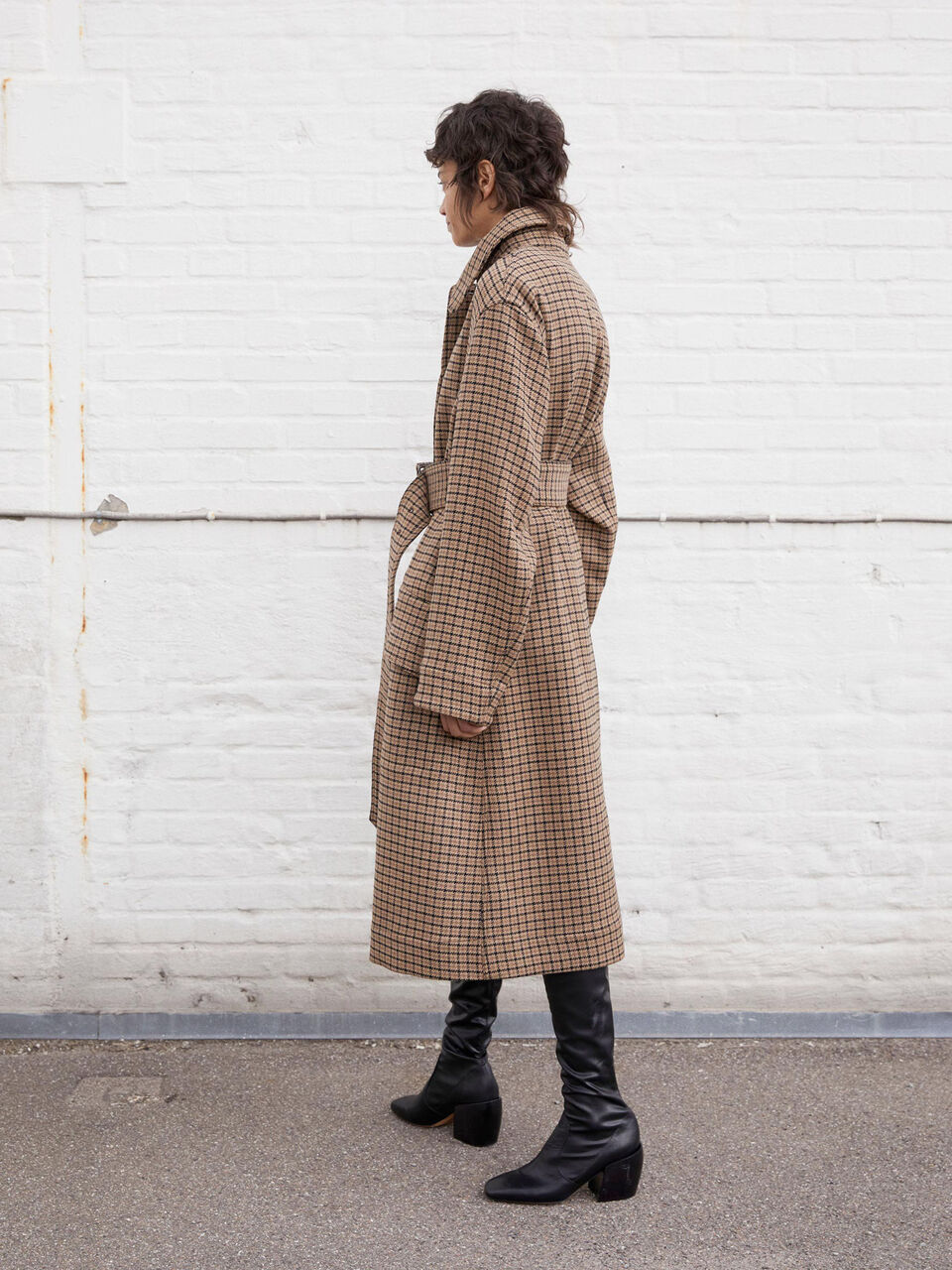 Bourdon checked coat Bourdon checked coat