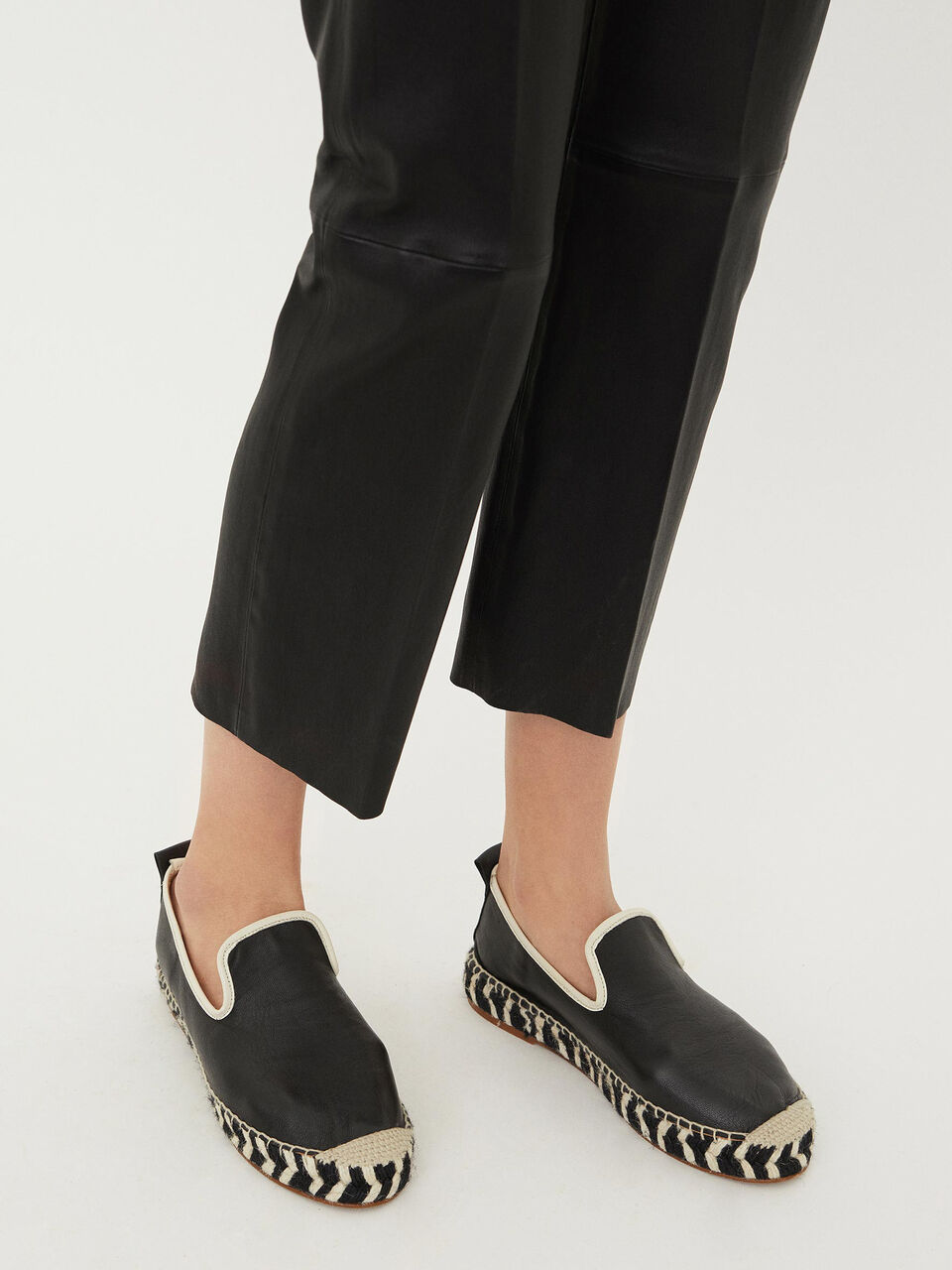 Læder espadrilles Læder espadrilles
