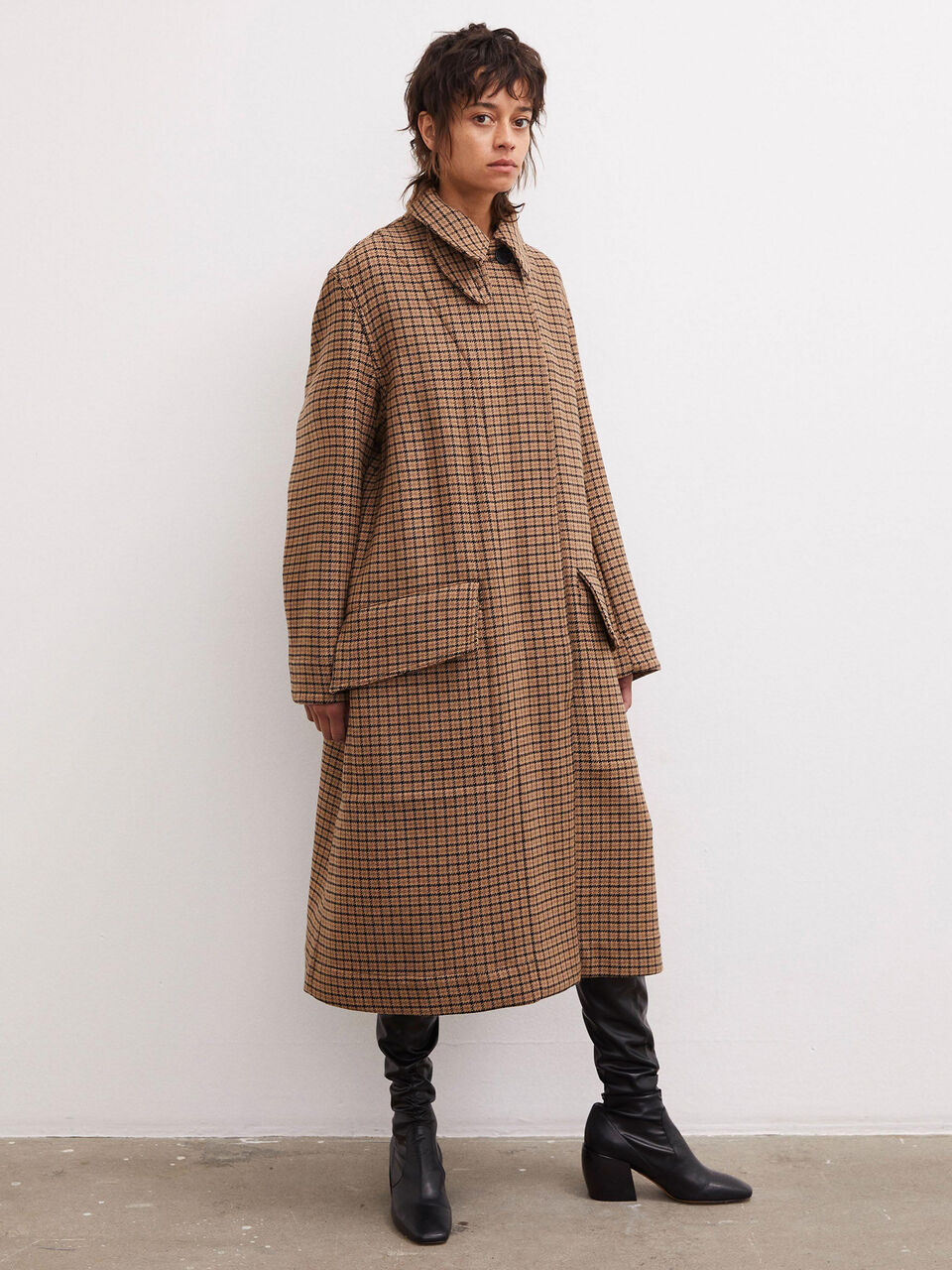Bourdon checked coat Bourdon checked coat