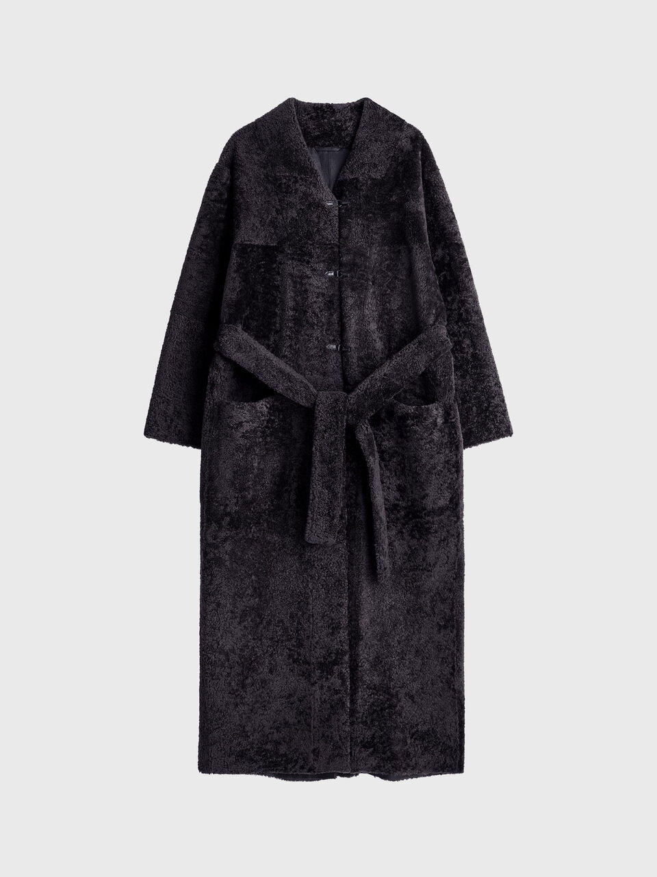 Ottoes maxi shearling coat Ottoes maxi shearling coat