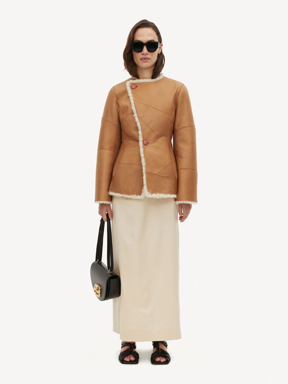 Albertas reversible shearling jacket Albertas reversible shearling jacket