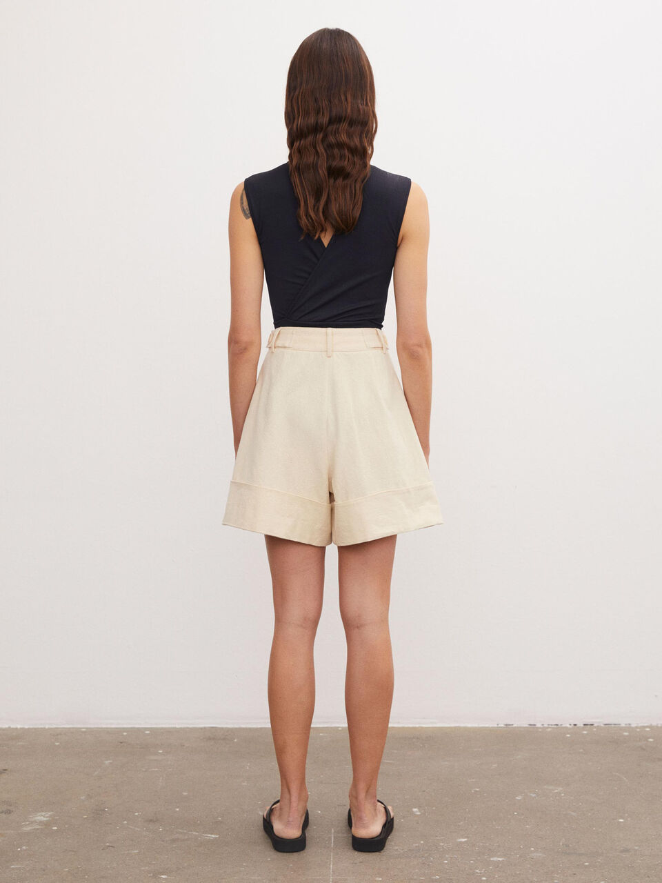 Short en coton et lin Damapana Short en coton et lin Damapana