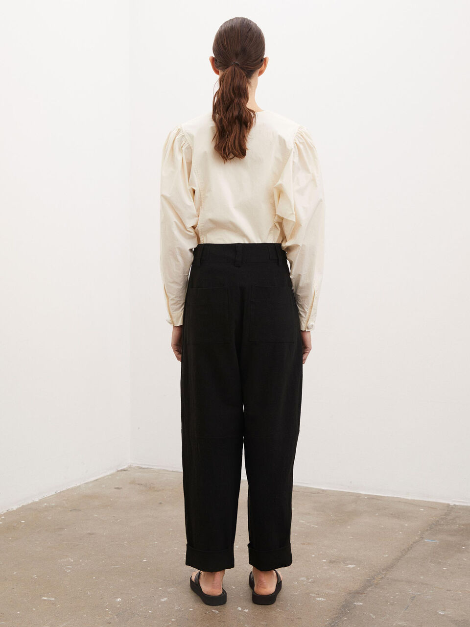 Pantalon en coton et lin Olax Pantalon en coton et lin Olax