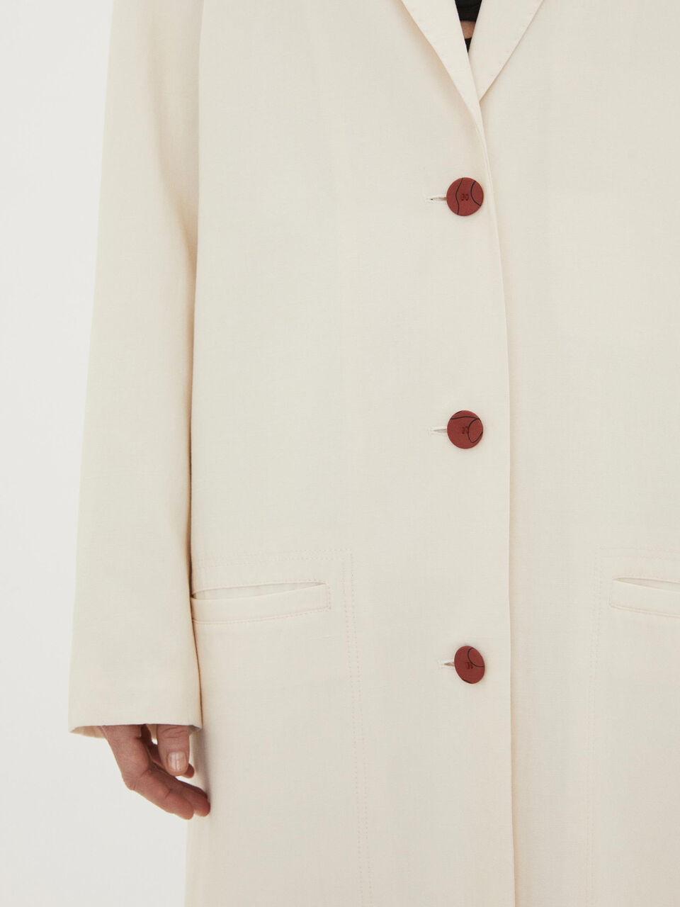Linen-blend coat Linen-blend coat