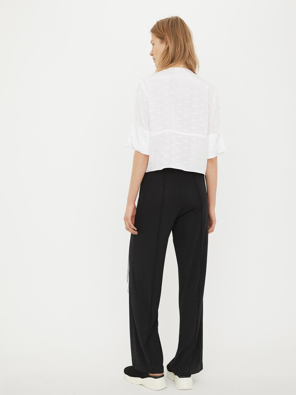 Jacquardvævet top Jacquardvævet top