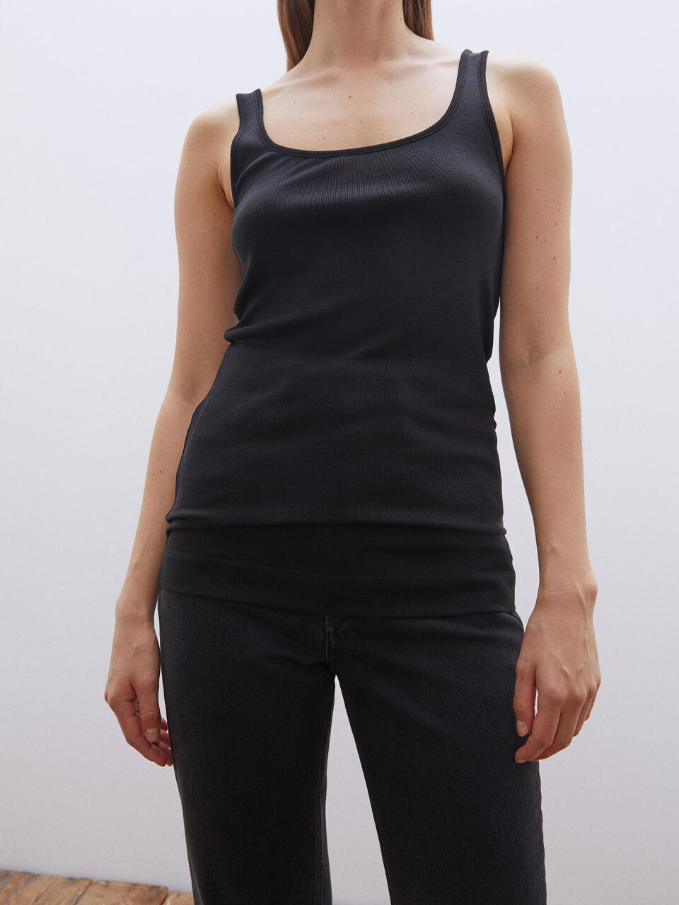 Caline ribbed-knit tank top Caline ribbed-knit tank top