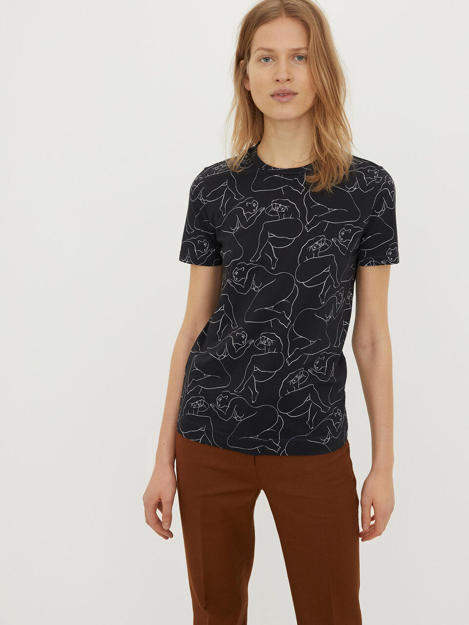 Mønstret T-shirt Mønstret T-shirt