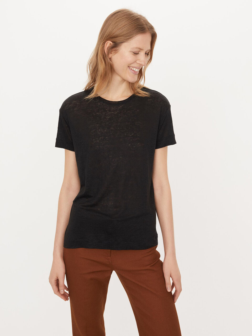 T-shirt af hør T-shirt af hør