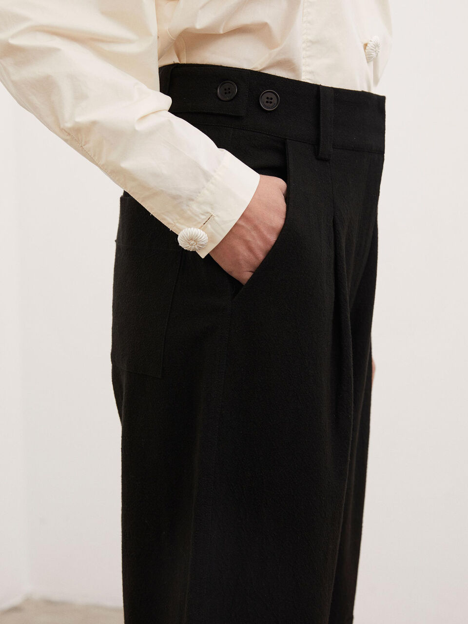 Pantalon en coton et lin Olax Pantalon en coton et lin Olax