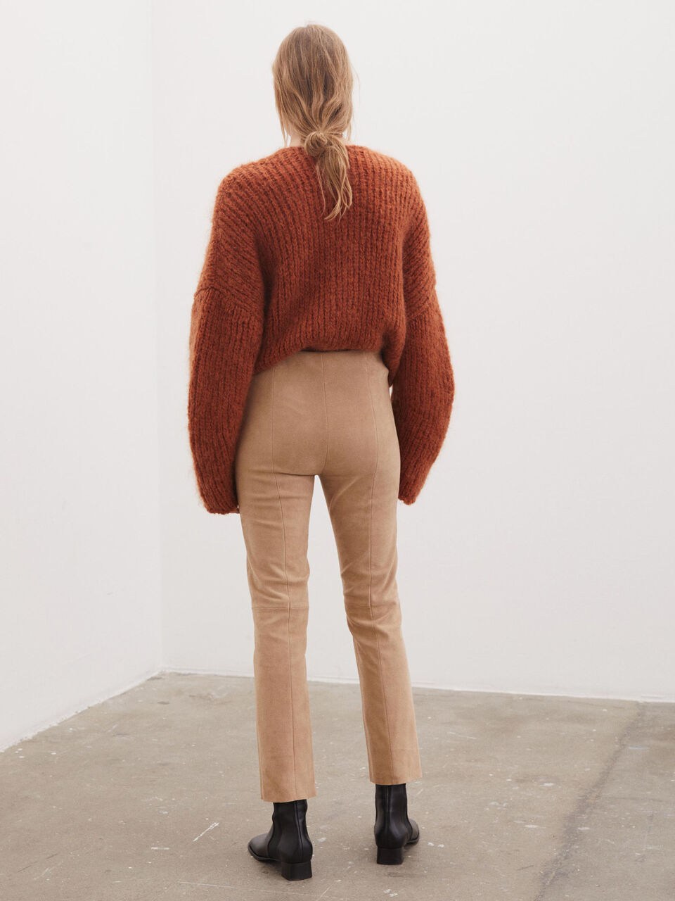 Florento suede cropped trousers Florento suede cropped trousers