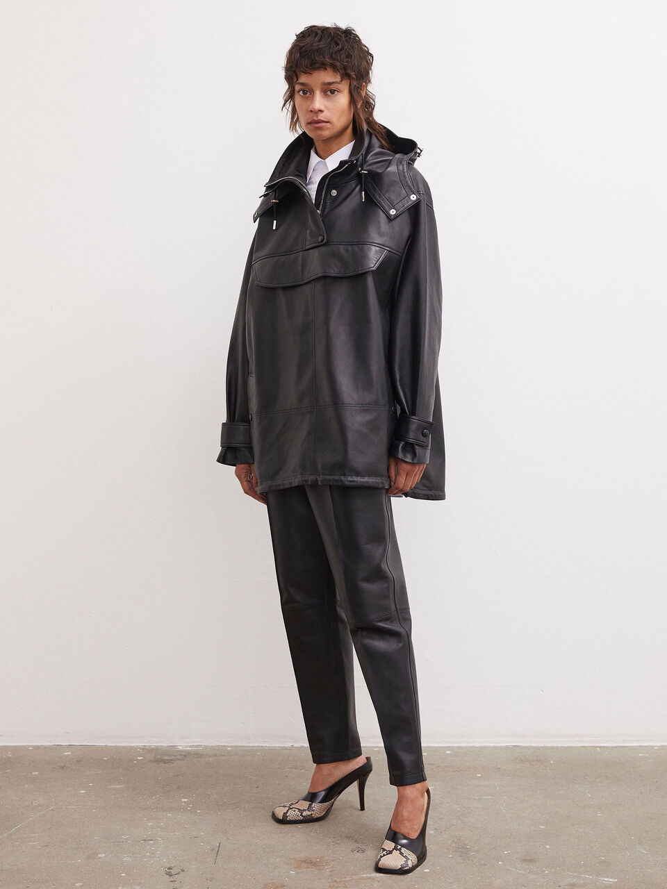 Brazoria leather parka Brazoria leather parka