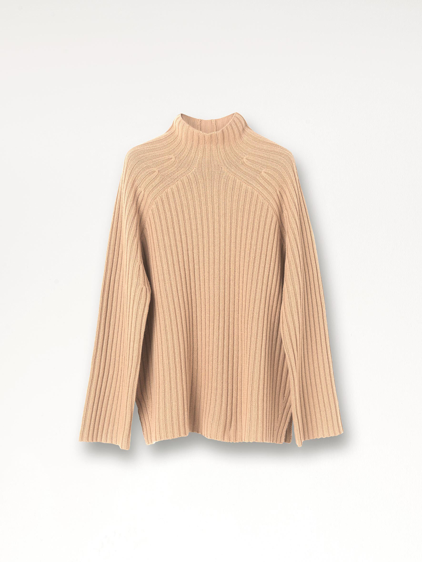 peach knit sweater