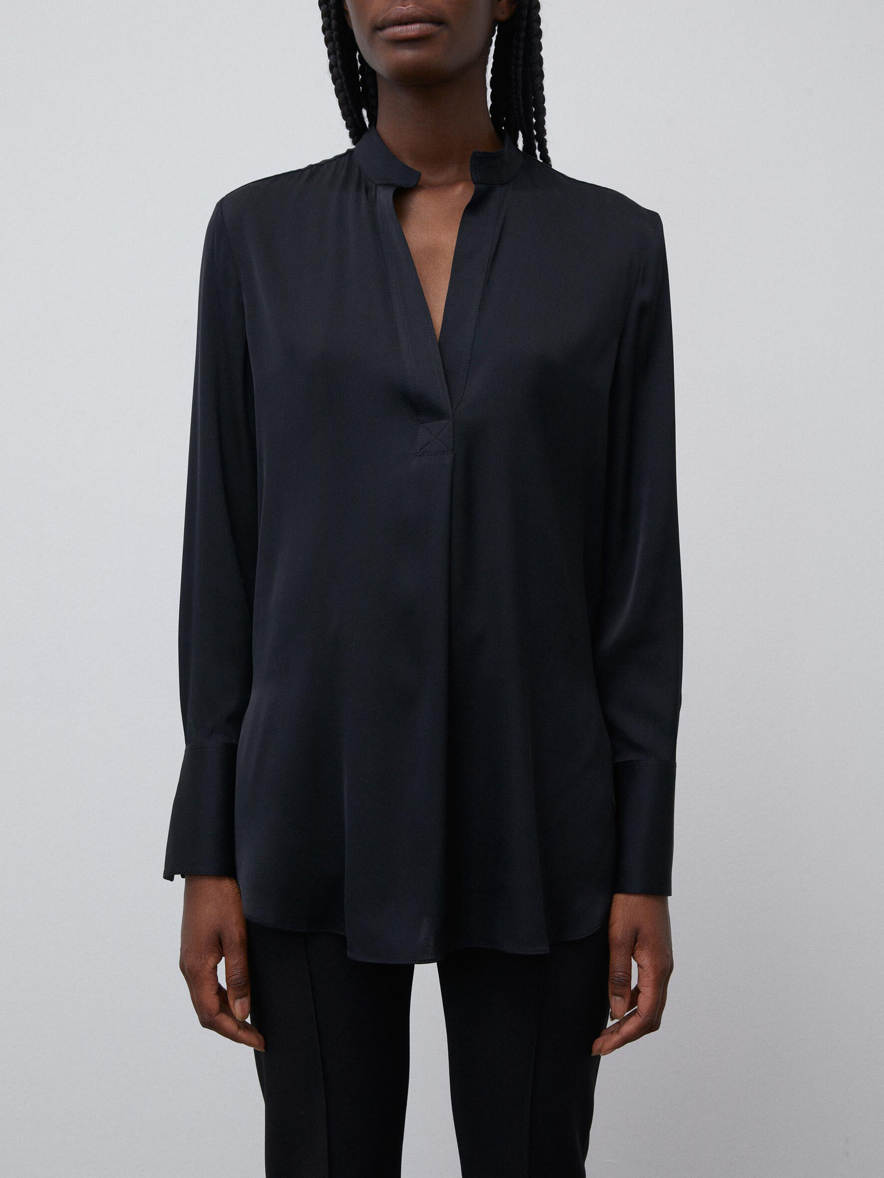 womens mock turtleneck tees