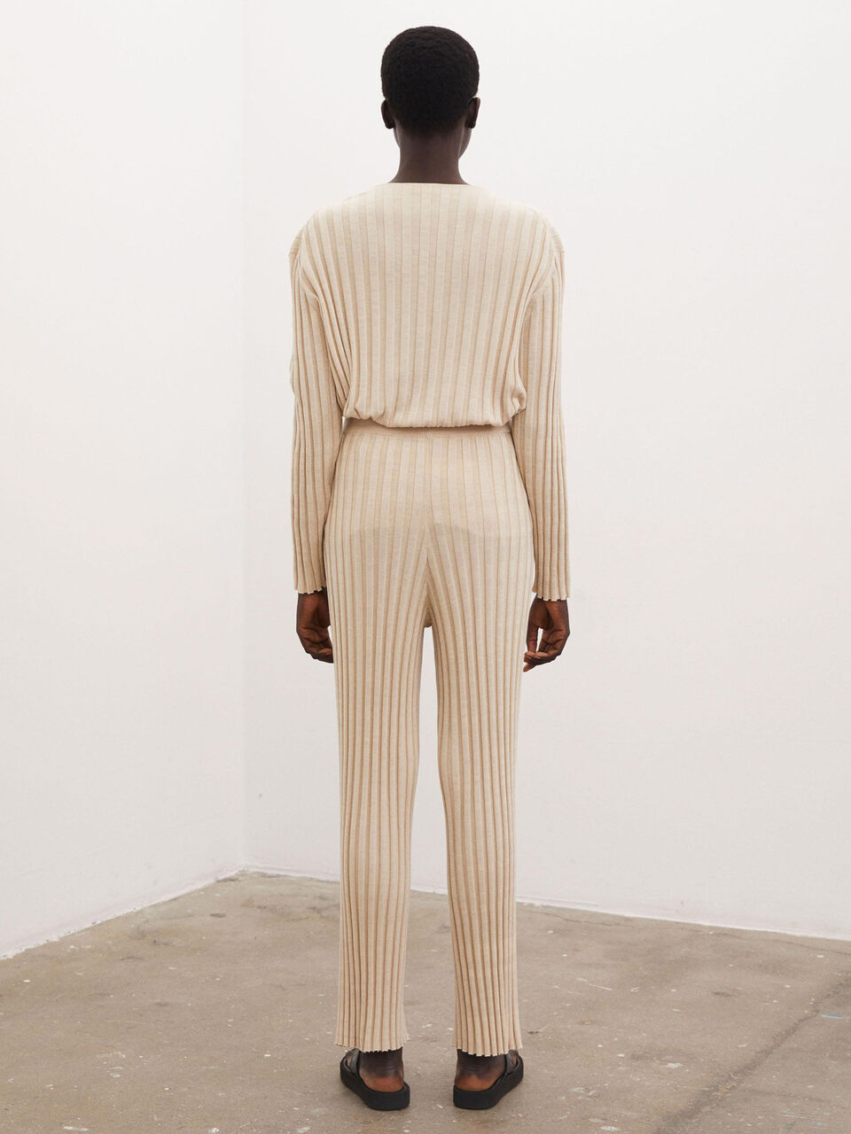 Apogon ribbed-knit culottes Apogon ribbed-knit culottes