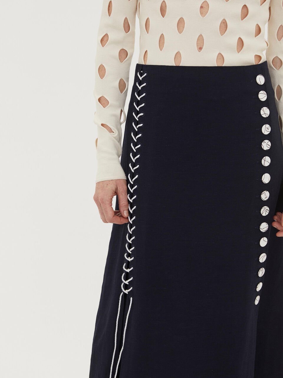 Linen-blend skirt Linen-blend skirt