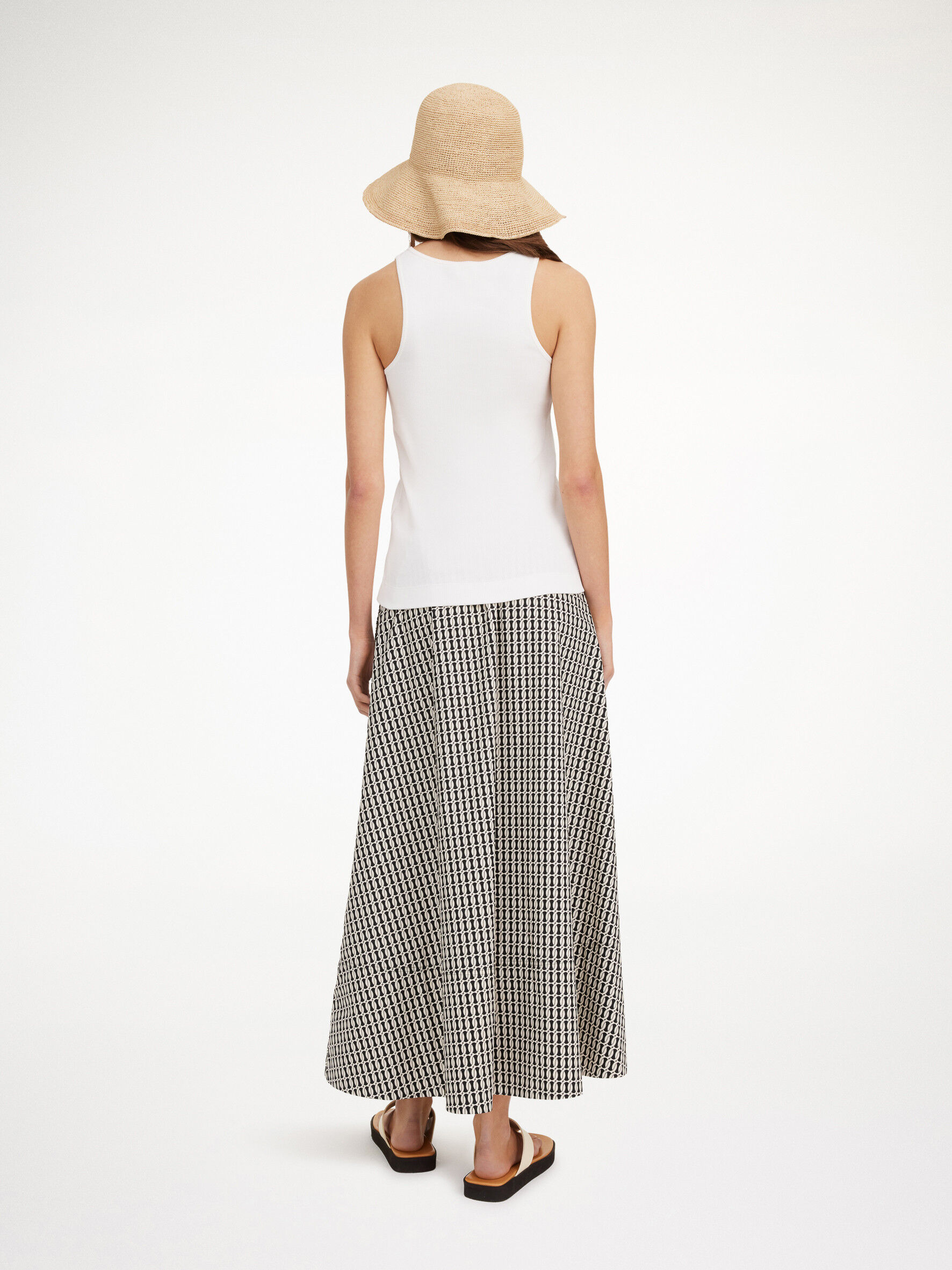 Cotton maxi top skirt 9mm