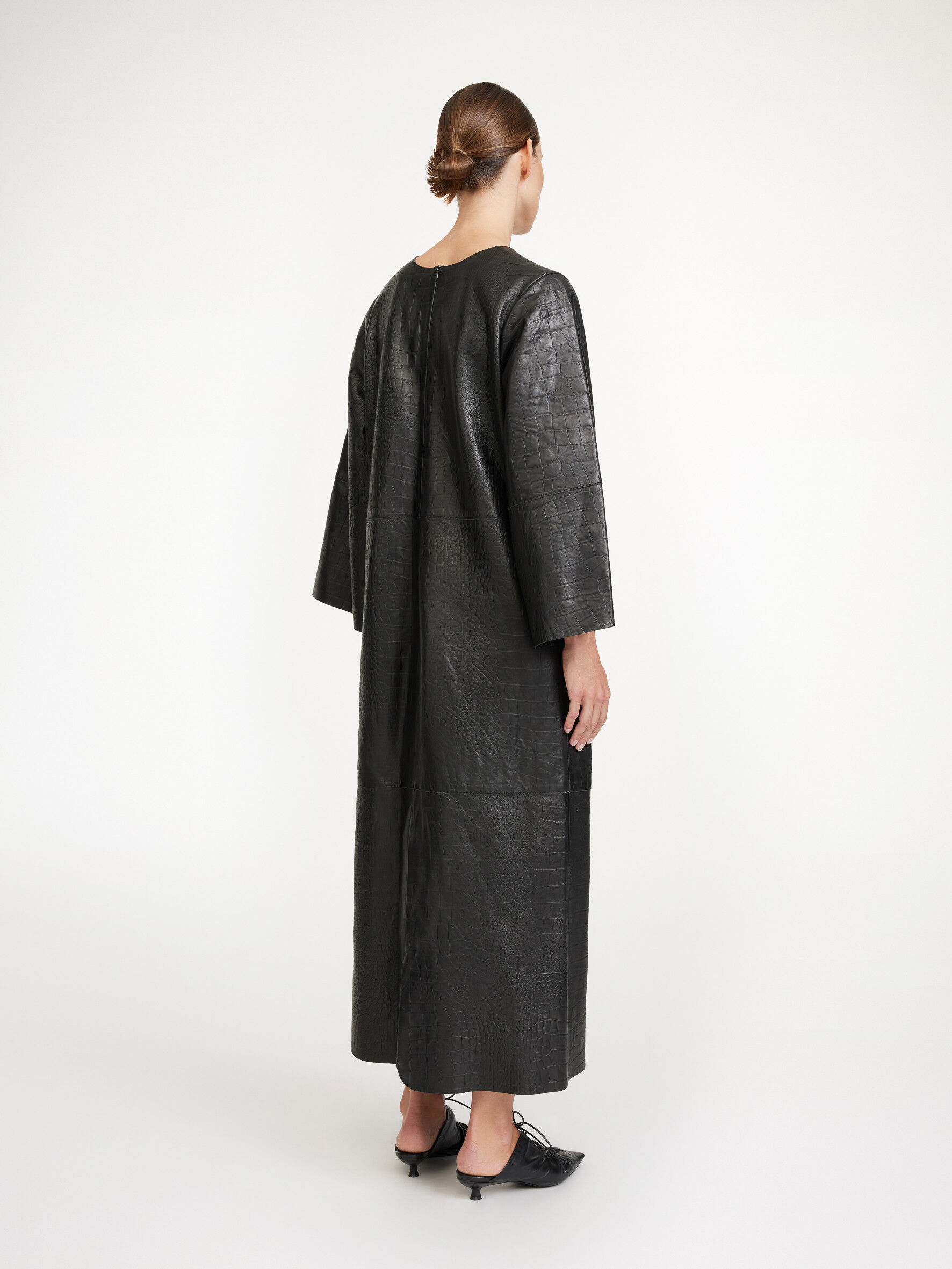 Robe longue en cuir Cebello Achetez des Winter sale en ligne