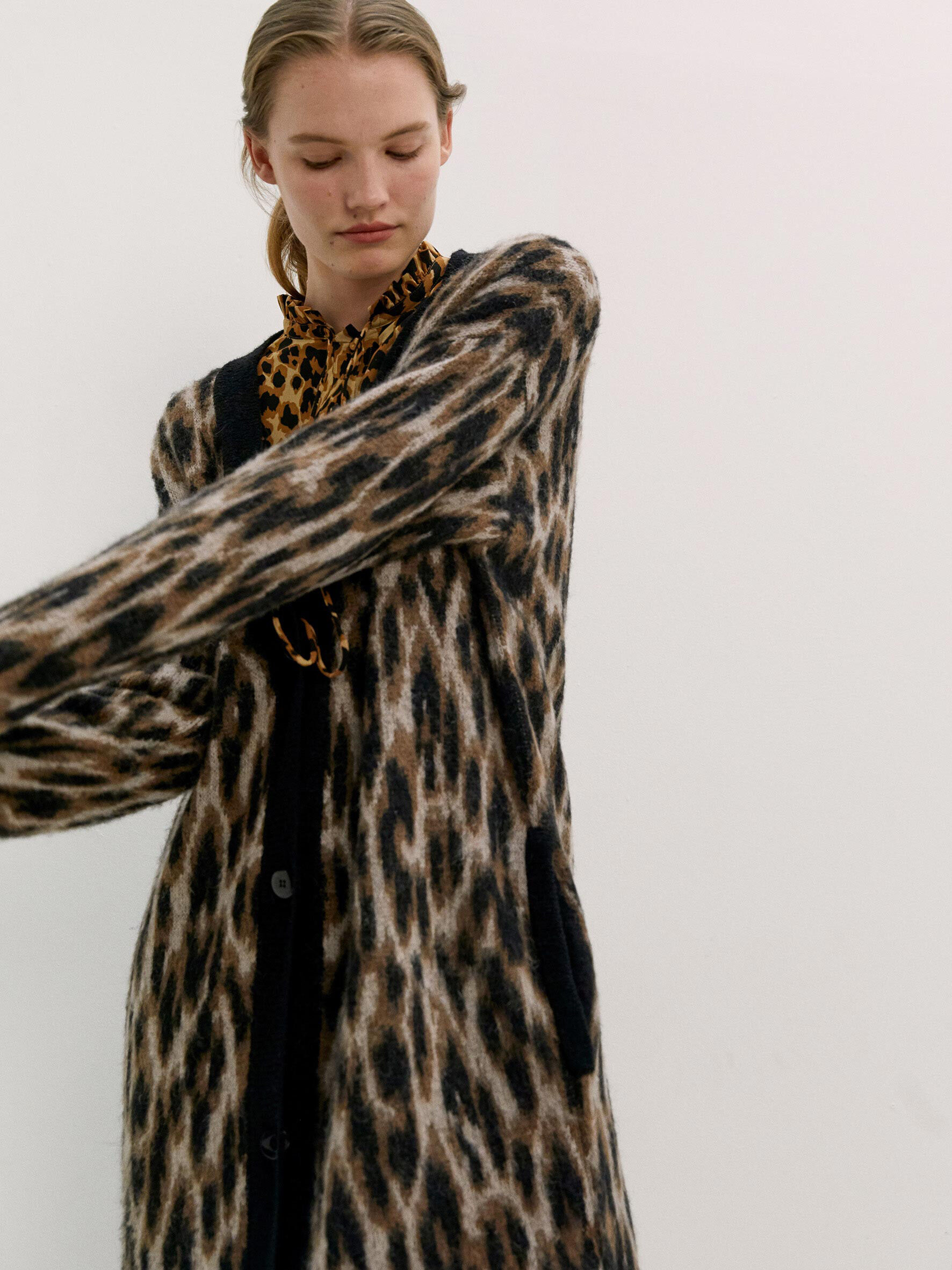longline edge to edge cardigan