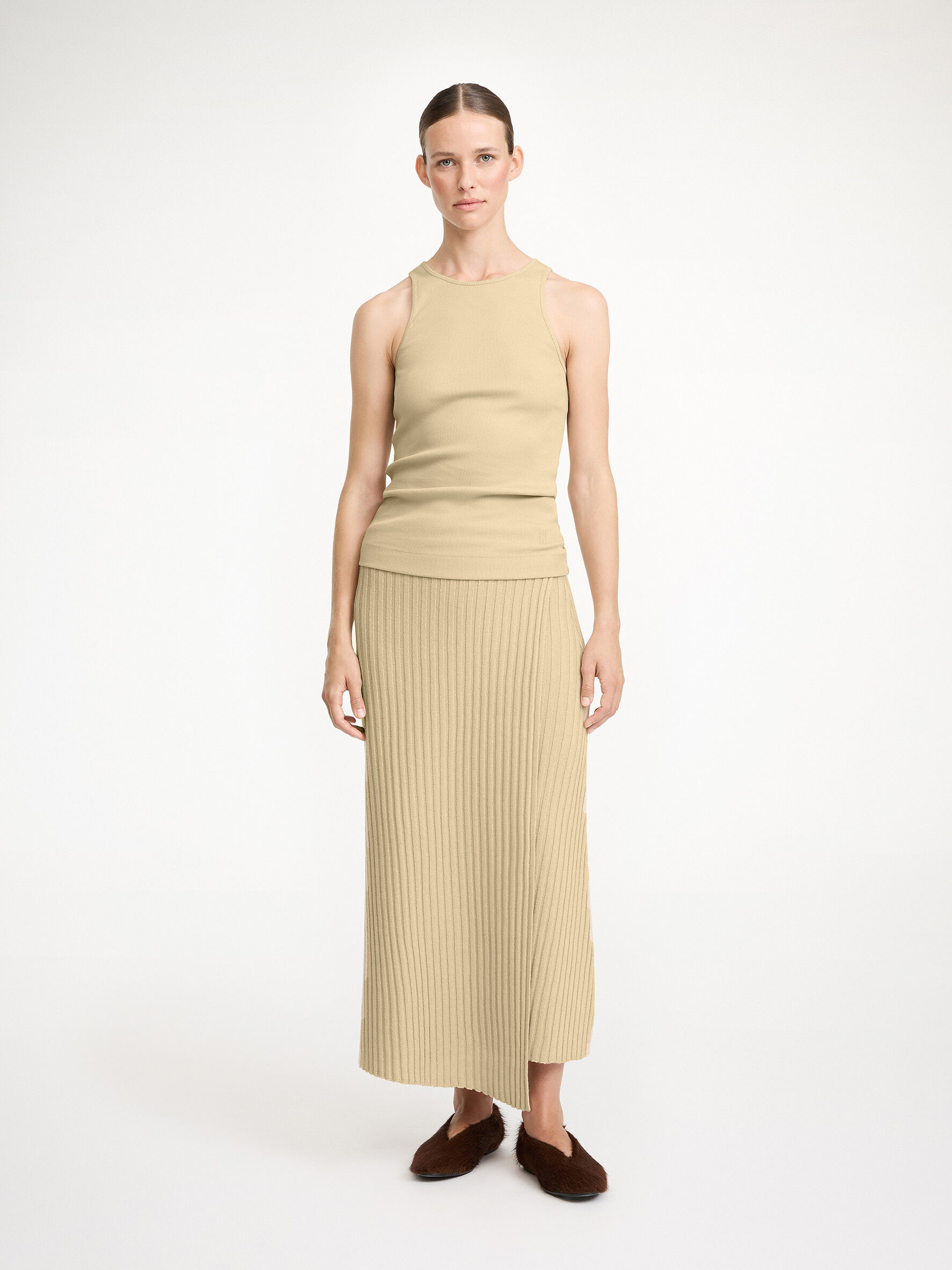 Midi skirt deals elastic waist