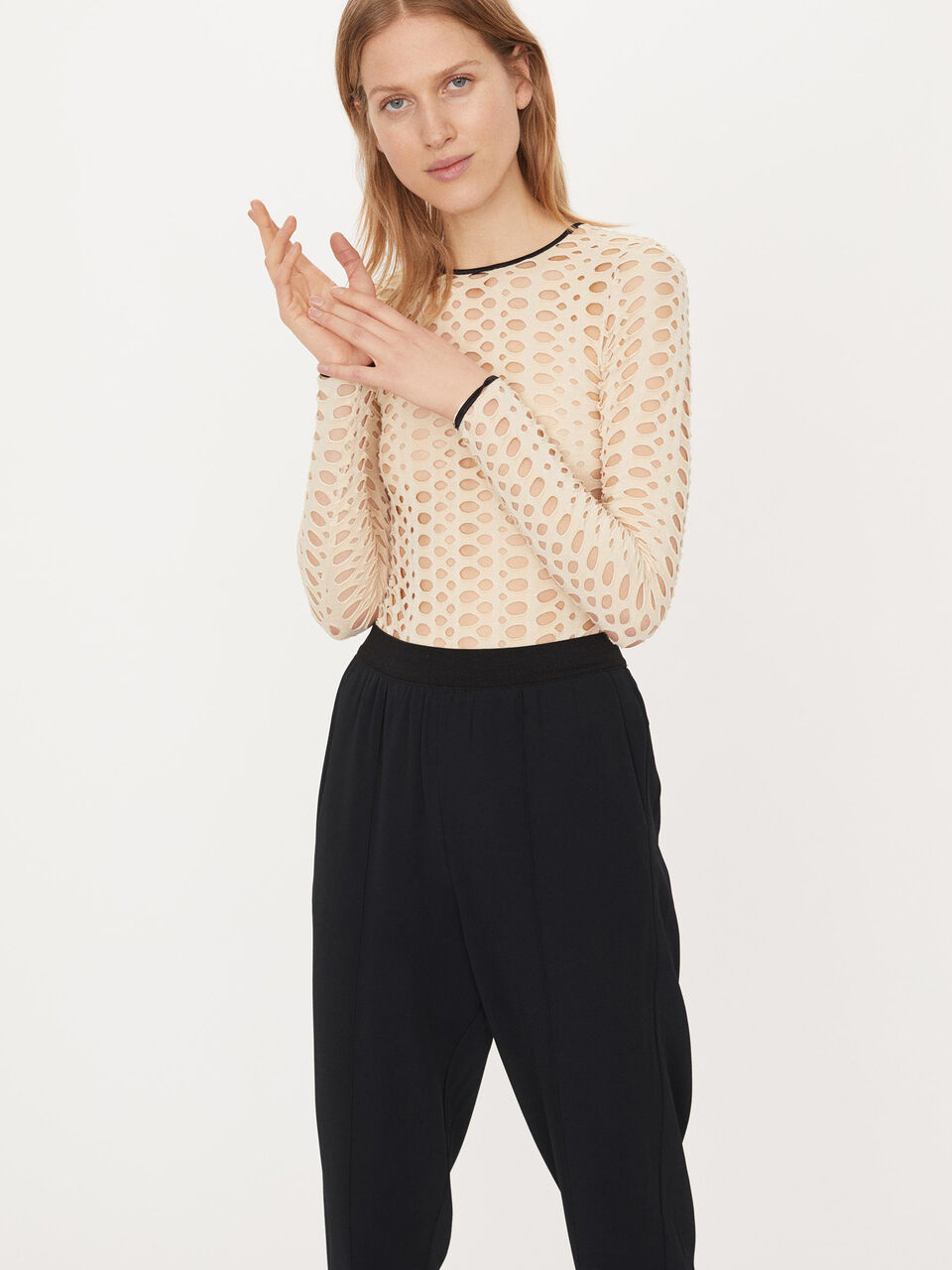 Hulmønstret bodystocking Hulmønstret bodystocking