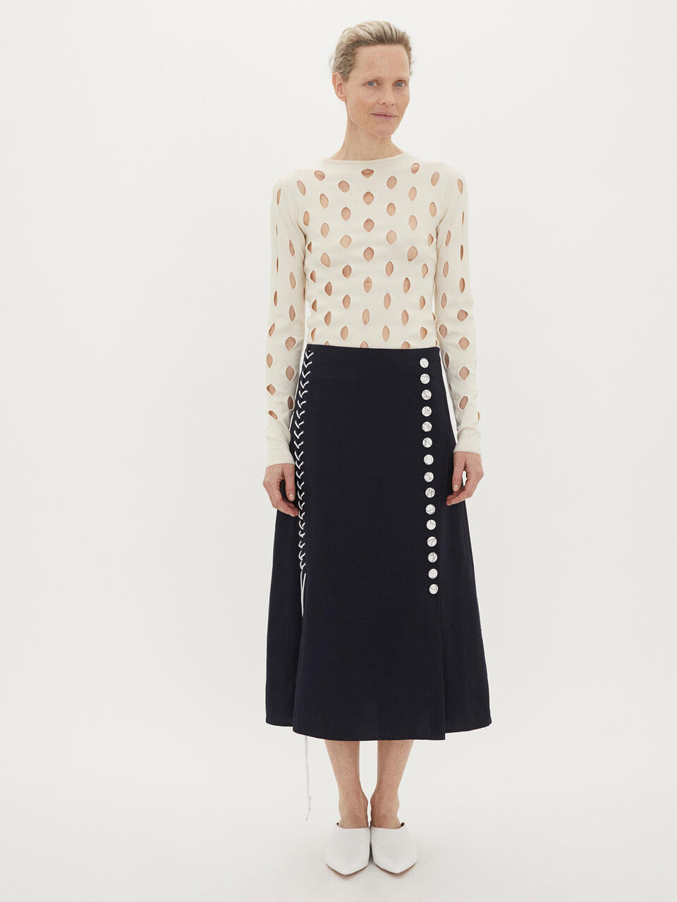 Linen-blend skirt Linen-blend skirt