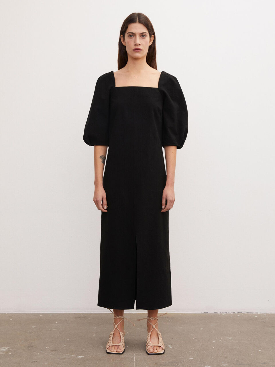 Cyne Baumwollleinen-Kleid Cyne Baumwollleinen-Kleid