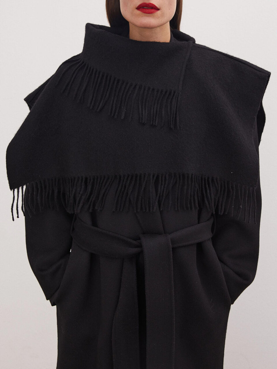 Turtla wool fringe bib Turtla wool fringe bib