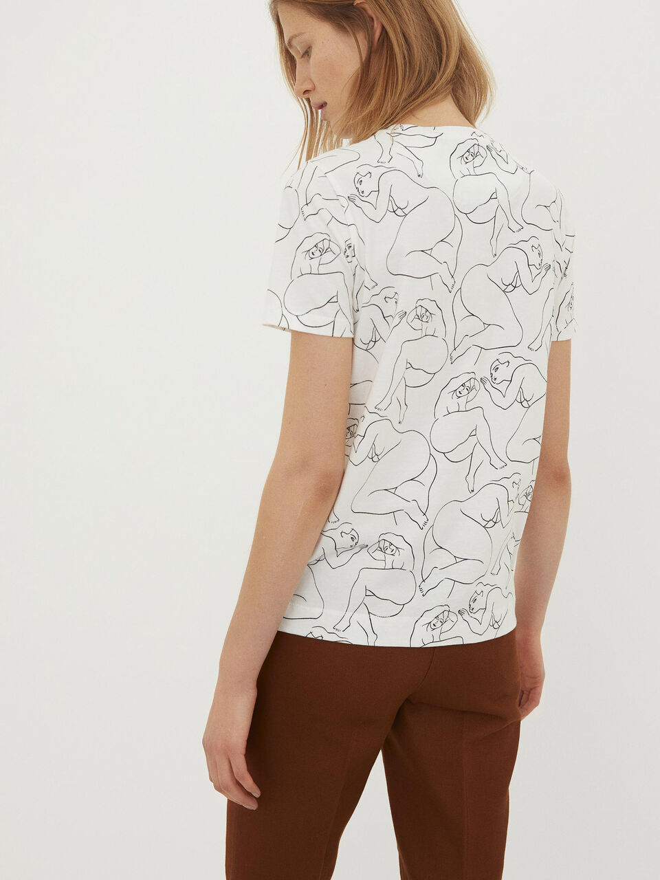 Mønstret T-shirt Mønstret T-shirt