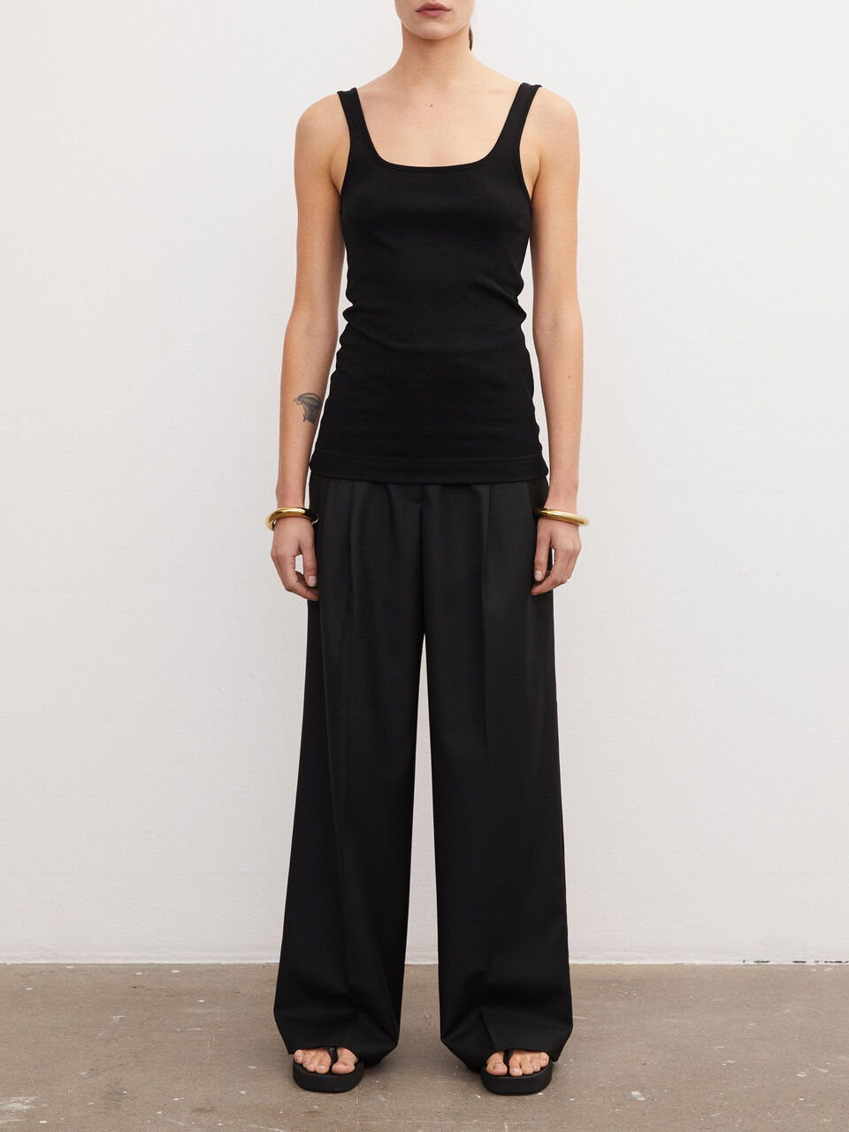 Caline ribbed-knit tank top Caline ribbed-knit tank top