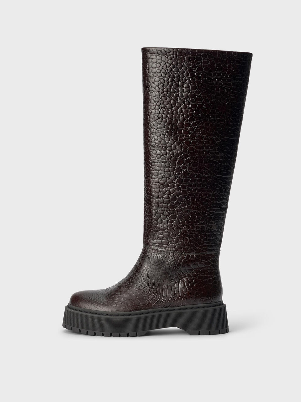 Sarla croc-embossed leather boots Sarla croc-embossed leather boots