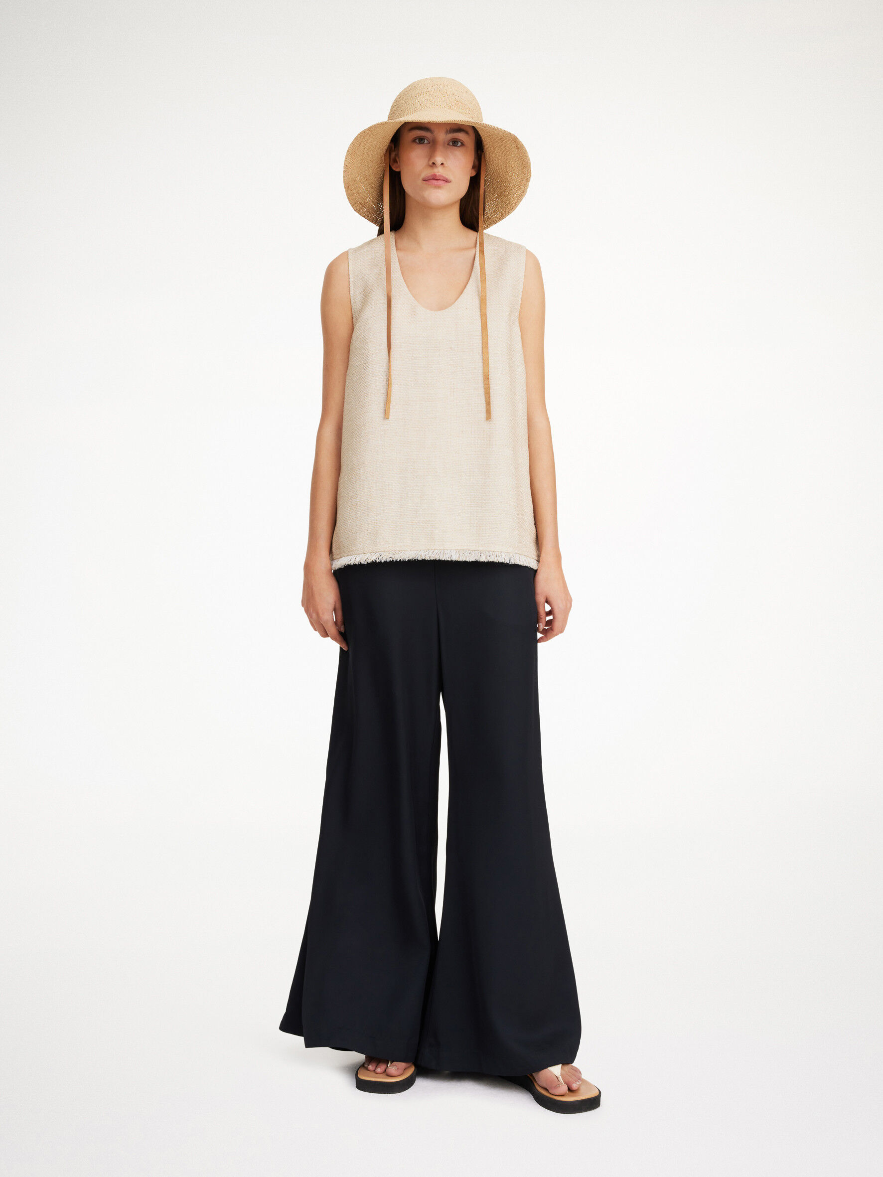 Flared skirt trousers hot sale