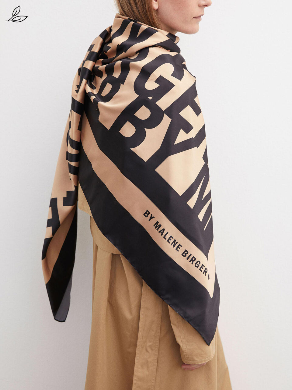 Jemima square recycled polyester scarf Jemima square recycled polyester scarf