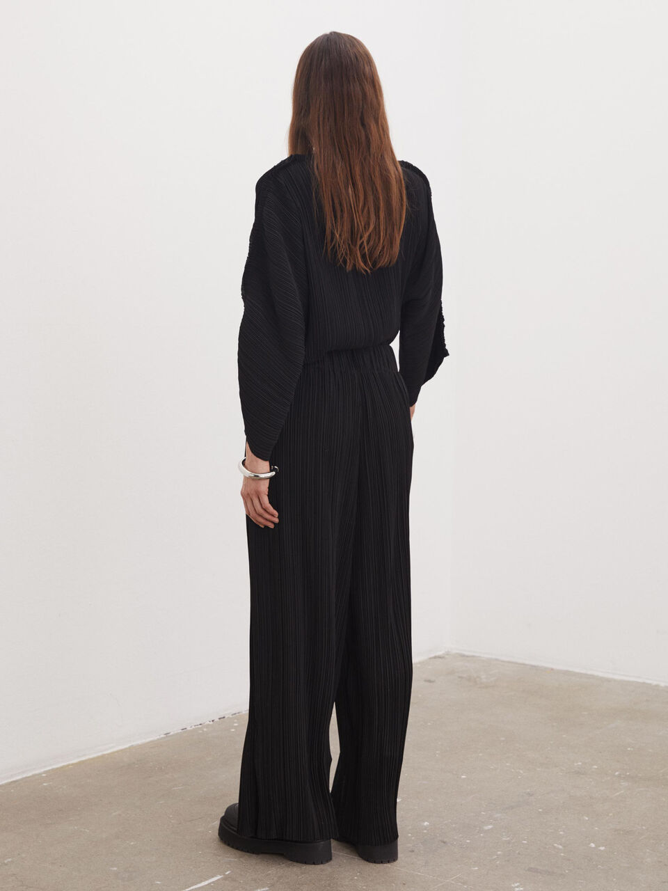 Letita recycled plissé trousers Letita recycled plissé trousers