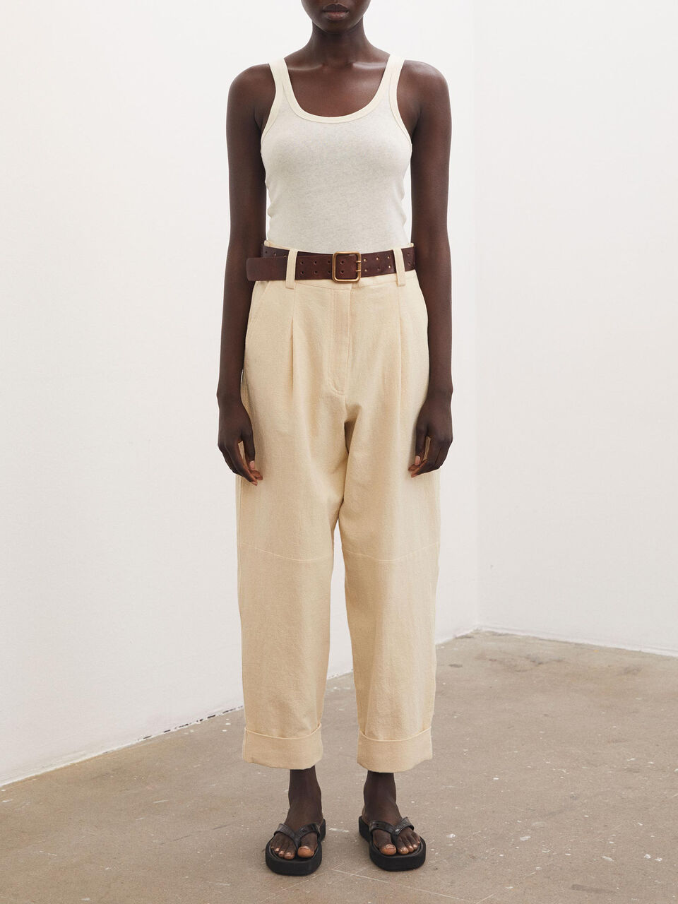 Newdawn cotton-linen tank top Newdawn cotton-linen tank top