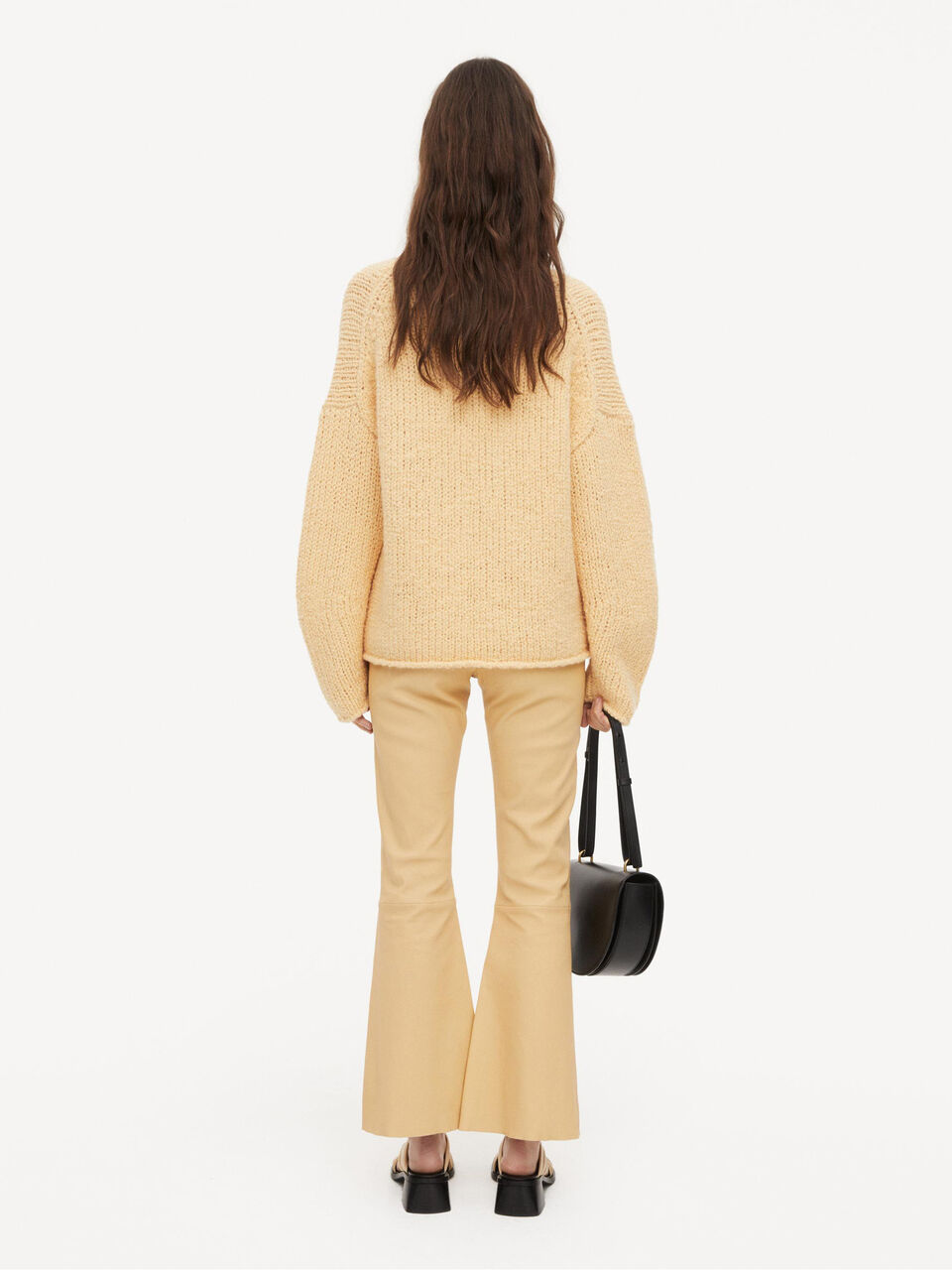 Evyline cropped leather trousers Evyline cropped leather trousers