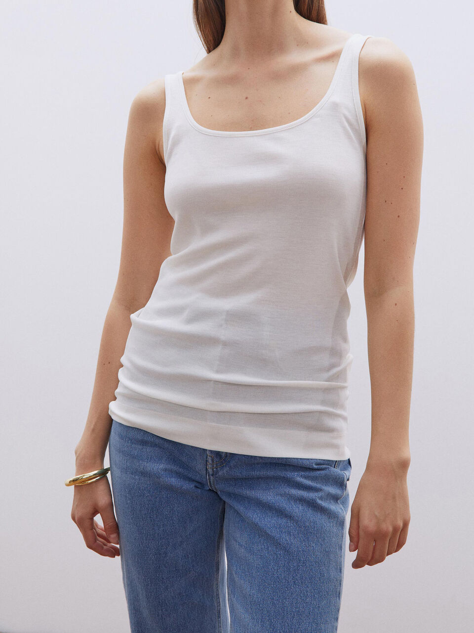Caline ribbed-knit tank top Caline ribbed-knit tank top