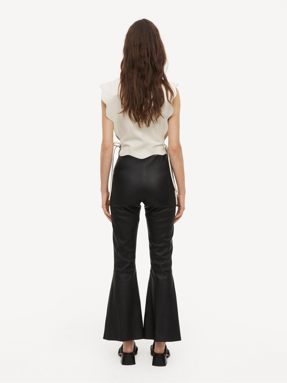 Evyline cropped leather trousers Evyline cropped leather trousers