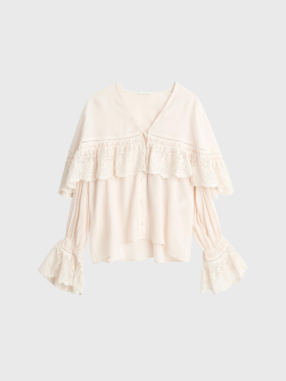 Romanon lace ruffle shirt Romanon lace ruffle shirt