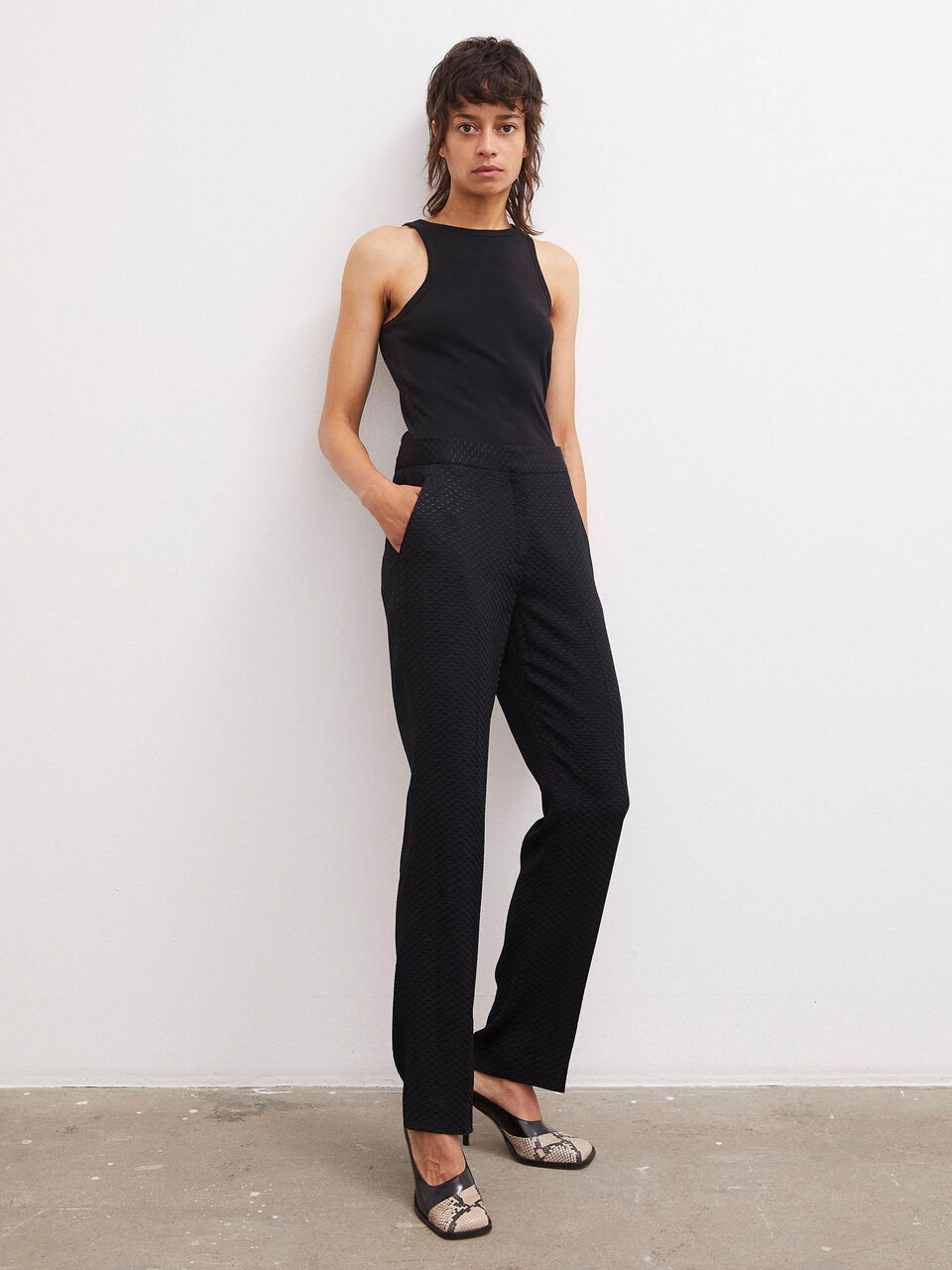 Clint jacquard trousers Clint jacquard trousers