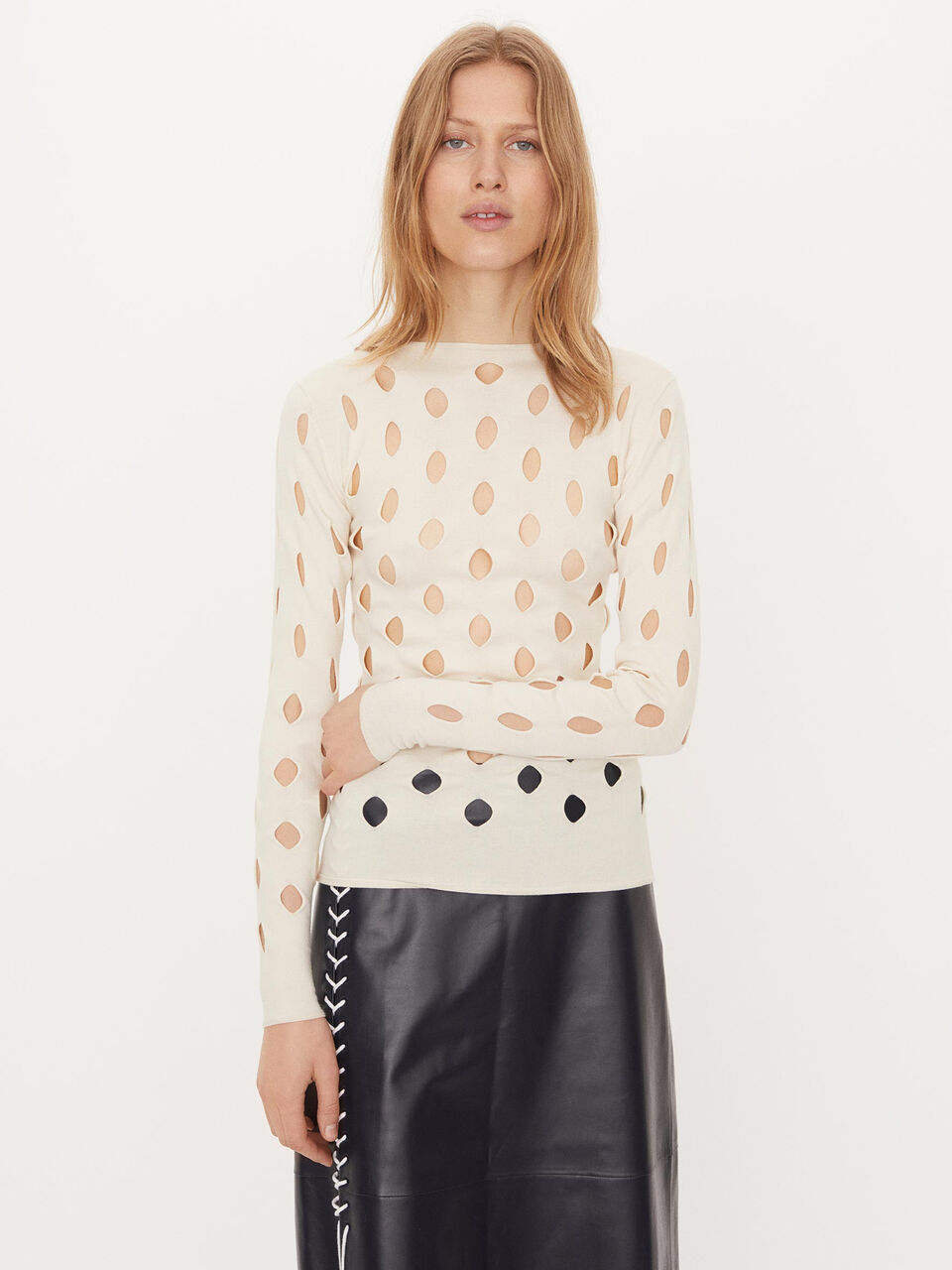 Pointelle-Pullover Pointelle-Pullover