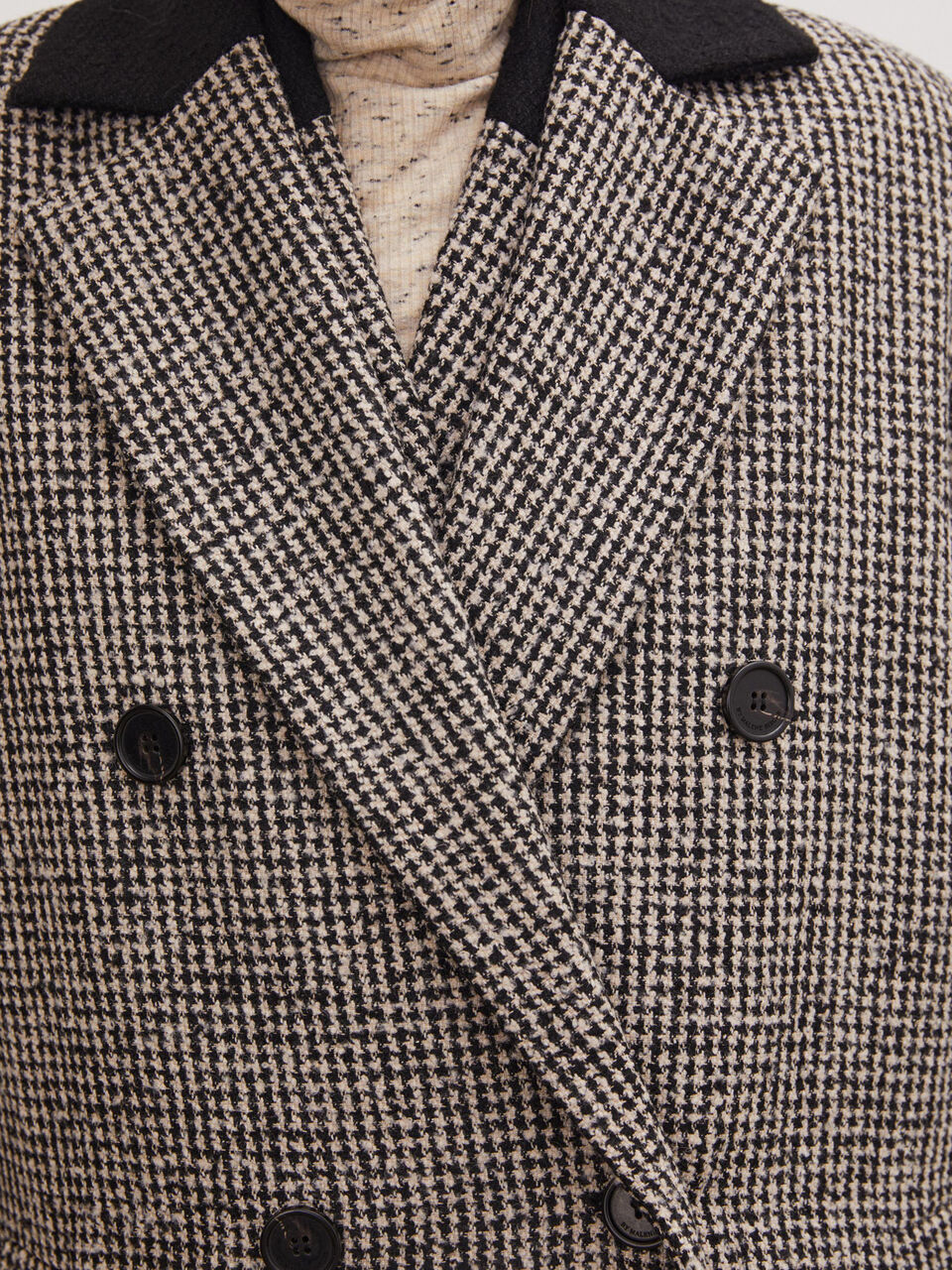 Flyette double-breasted coat Flyette double-breasted coat