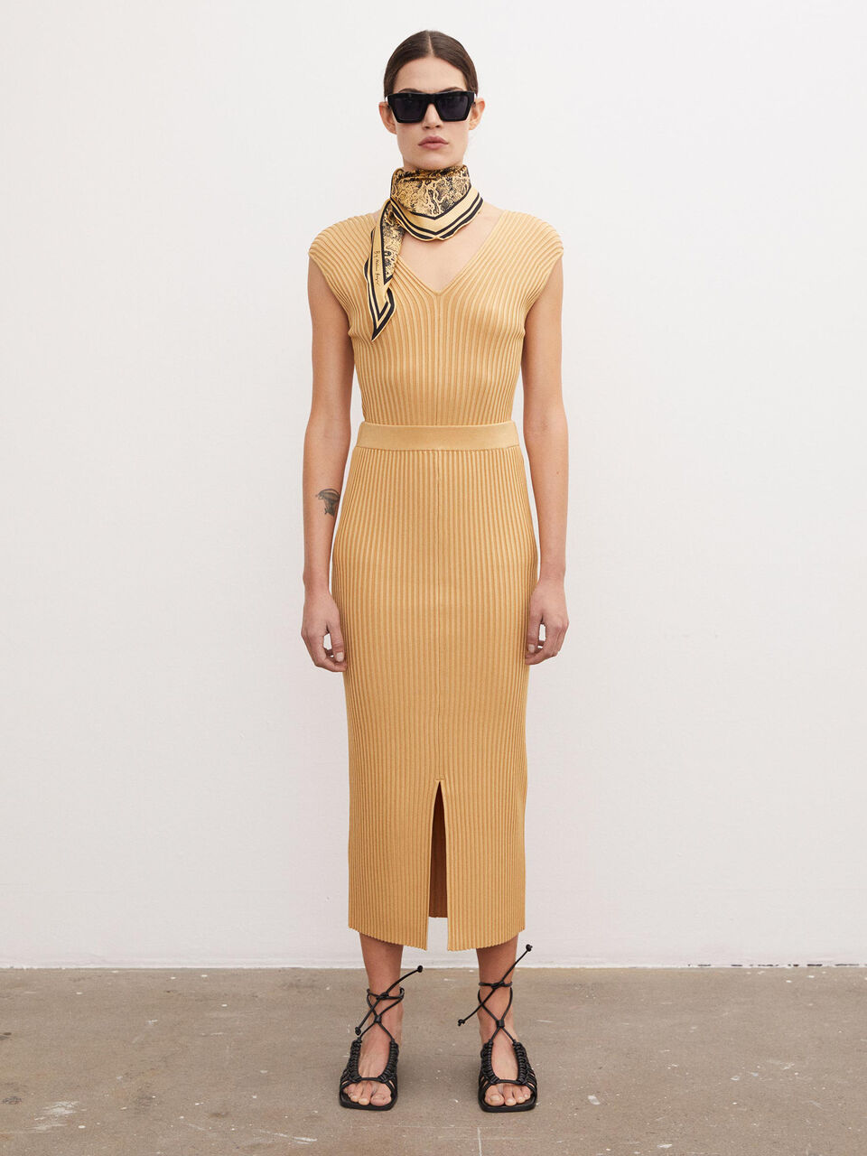 Octo ribbed-knit skirt Octo ribbed-knit skirt